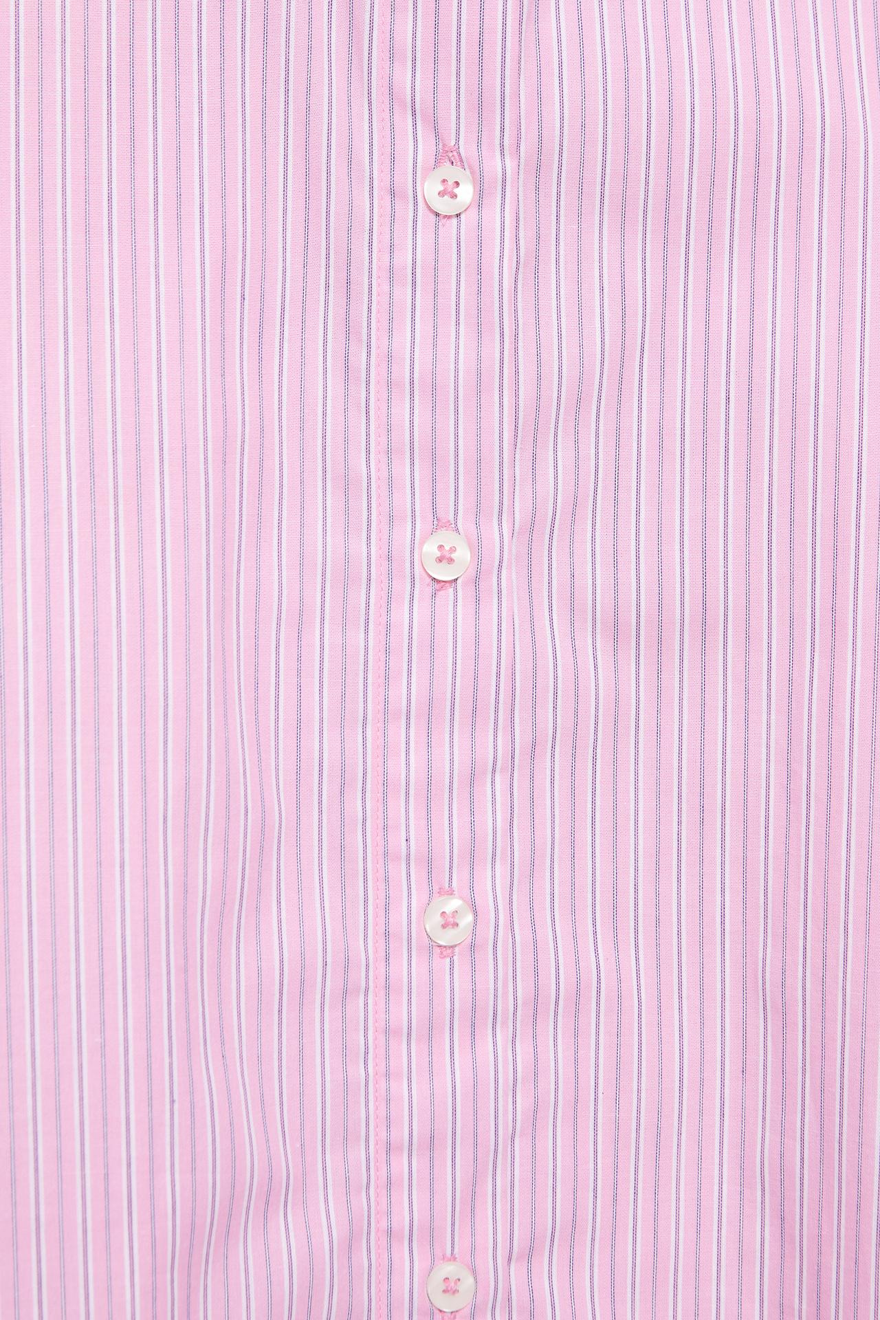 Striped oversized shirt — Pink