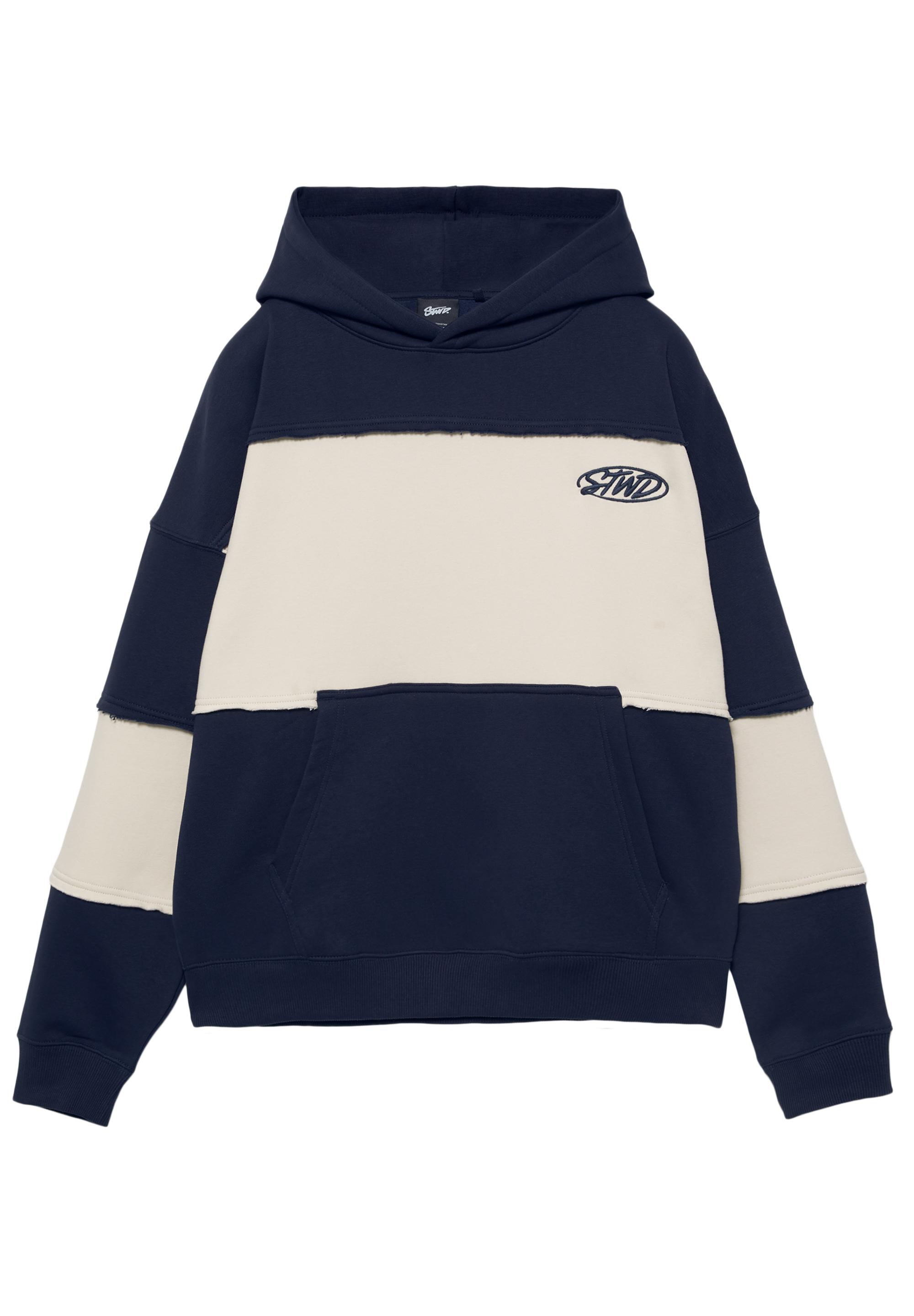 Panelli kapüşonlu STWD Studio sweatshirt - Görsel 11
