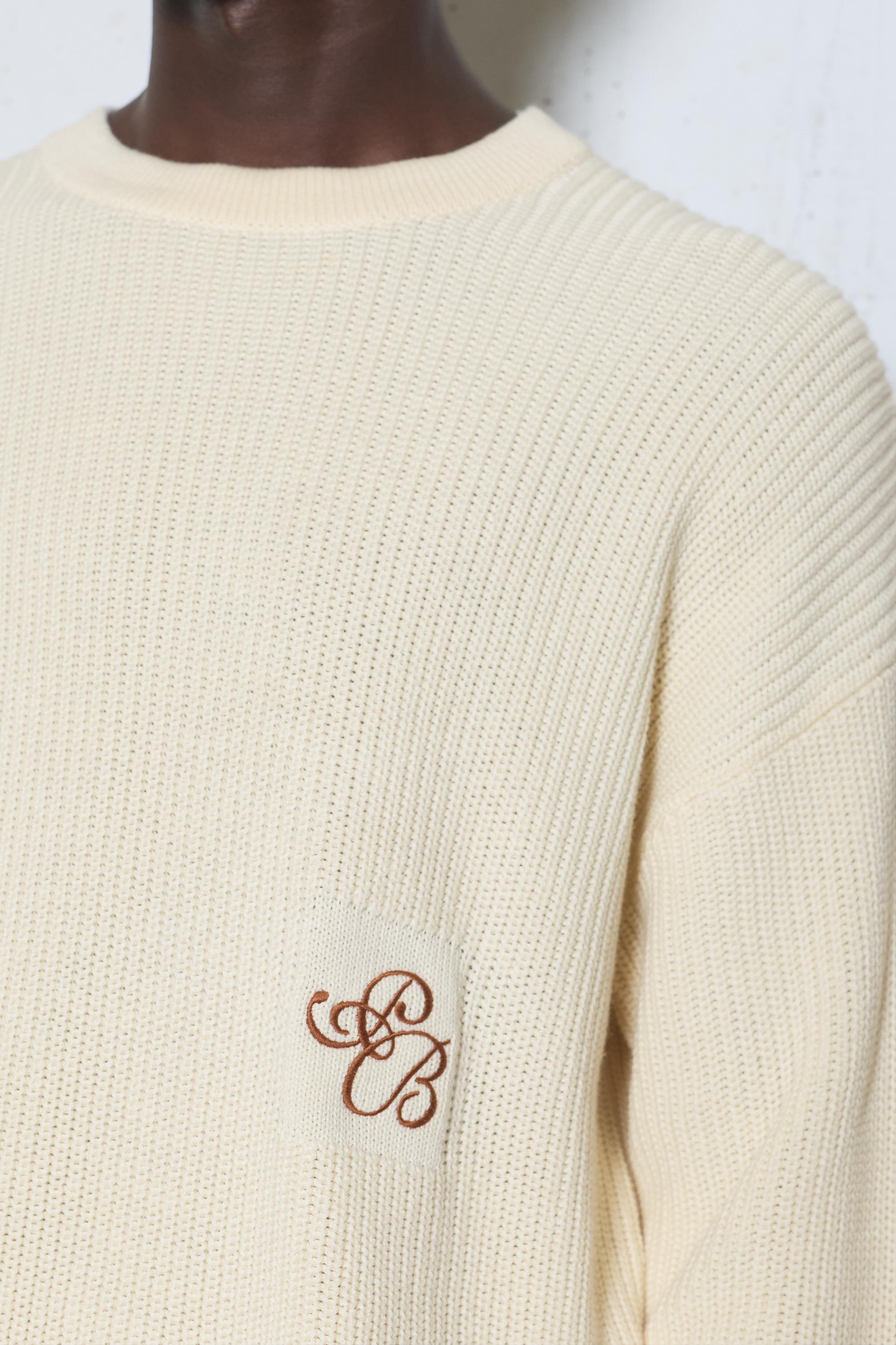 Embroidered jumper — Off white