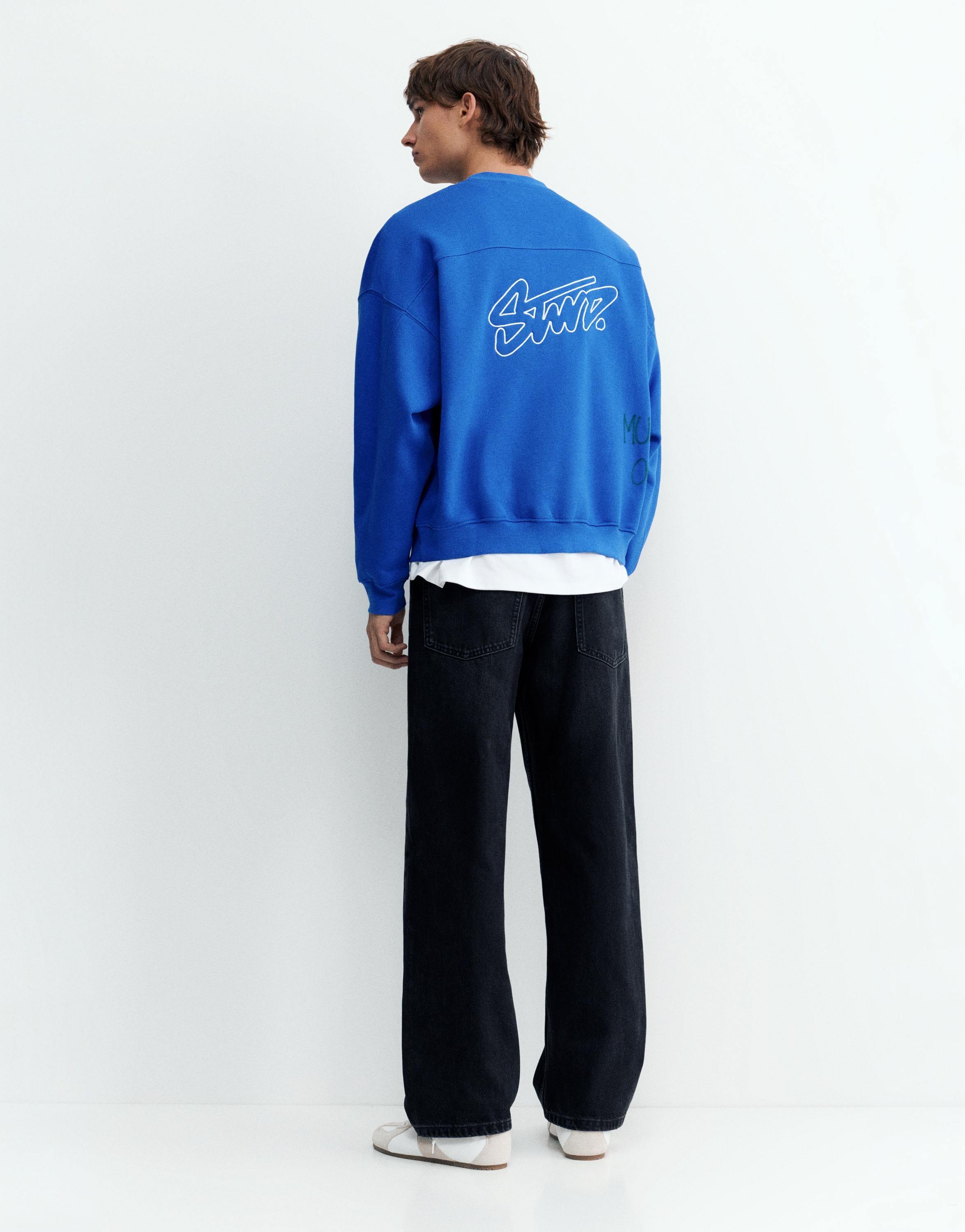STWD boxy sweatshirt — Deep blue