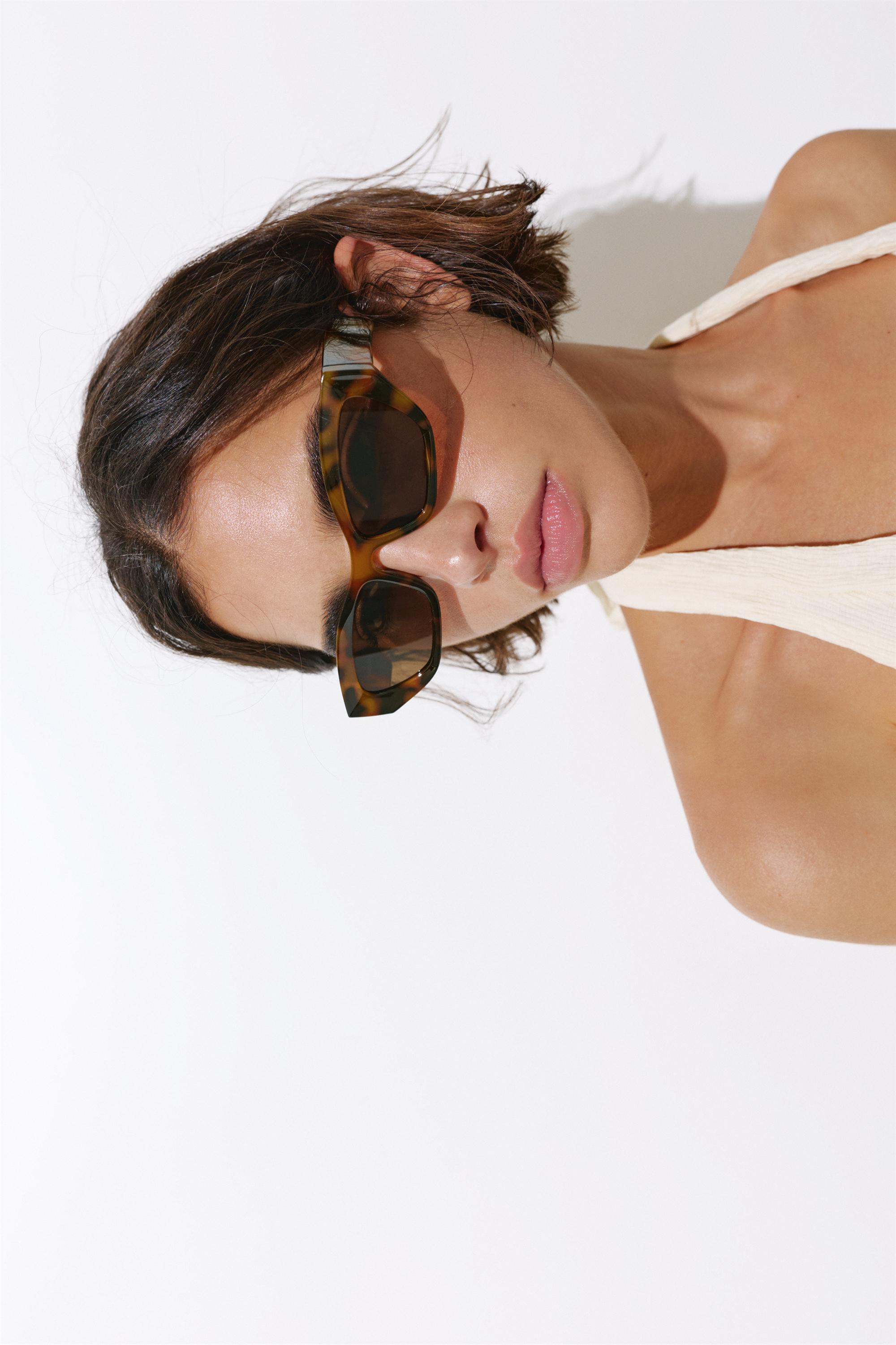 Cat eye sunglasses — Brown