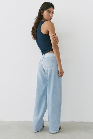 Low-rise straight-leg jeans — Pale blue 2