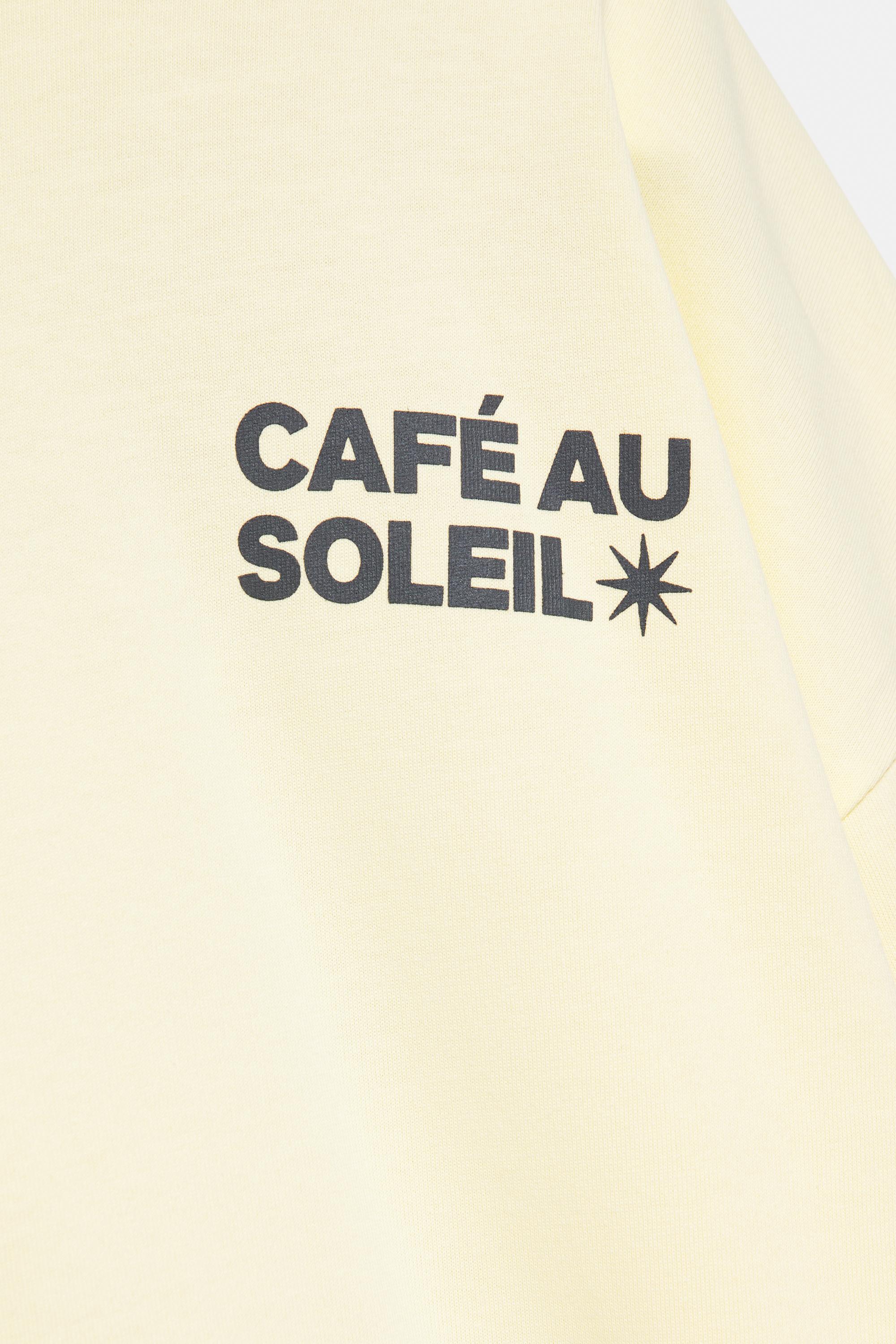 Long sleeve slogan T-shirt — Yellow