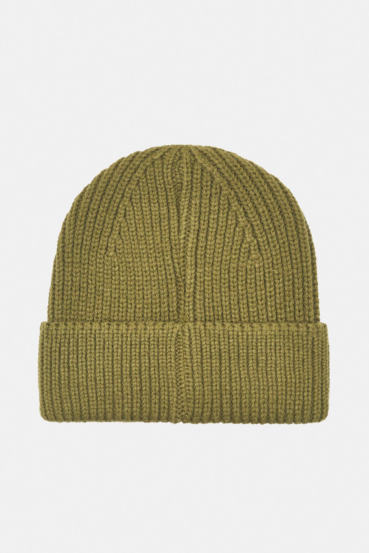 Chunky knit beanie — Khaki