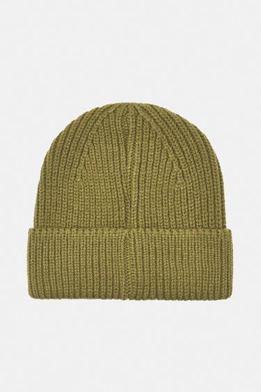 Chunky knit beanie — Khaki 4