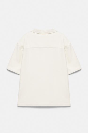 Terrycloth short sleeve shirt — Off white 6