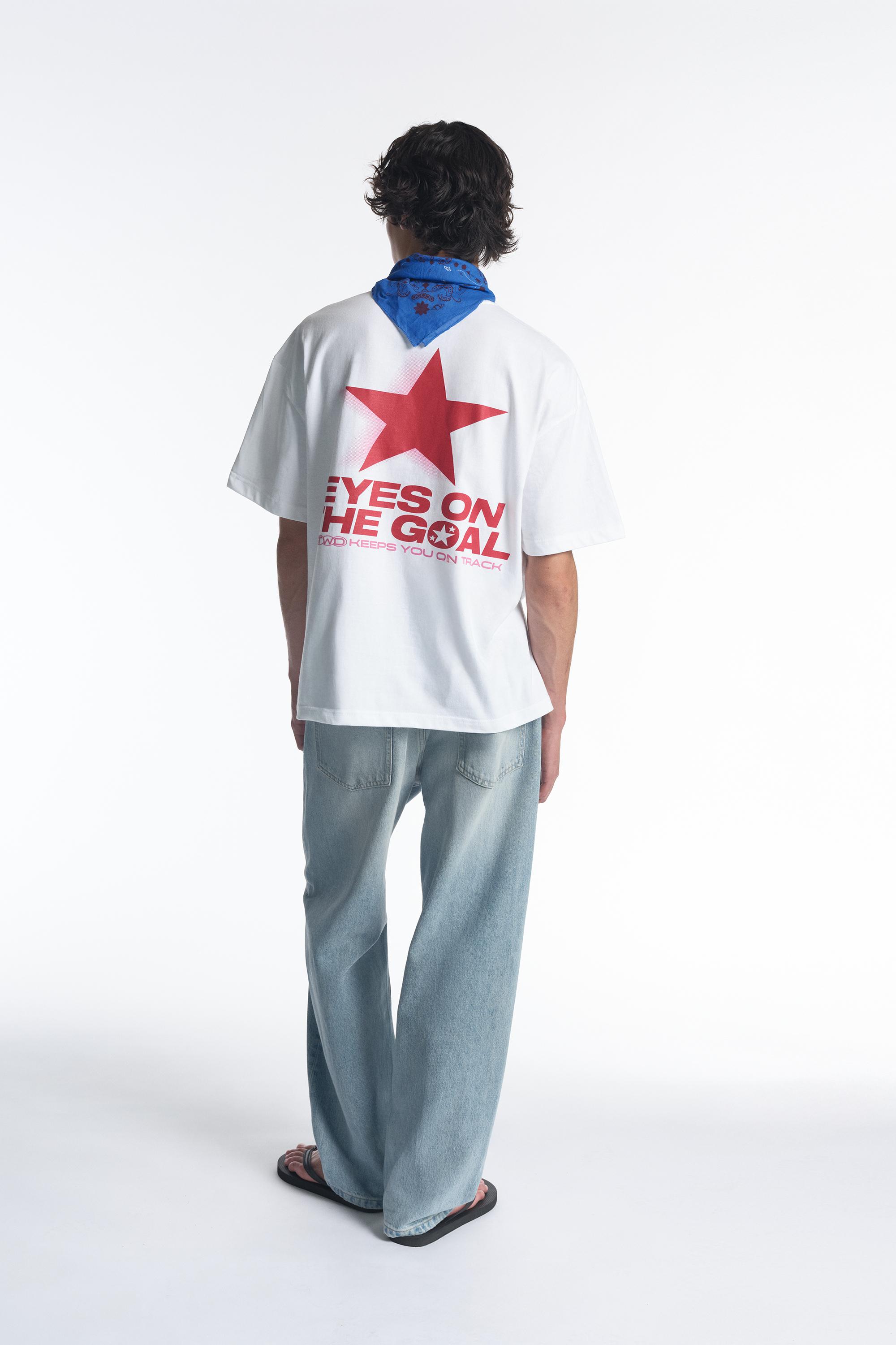 STWD red star T-shirt — White