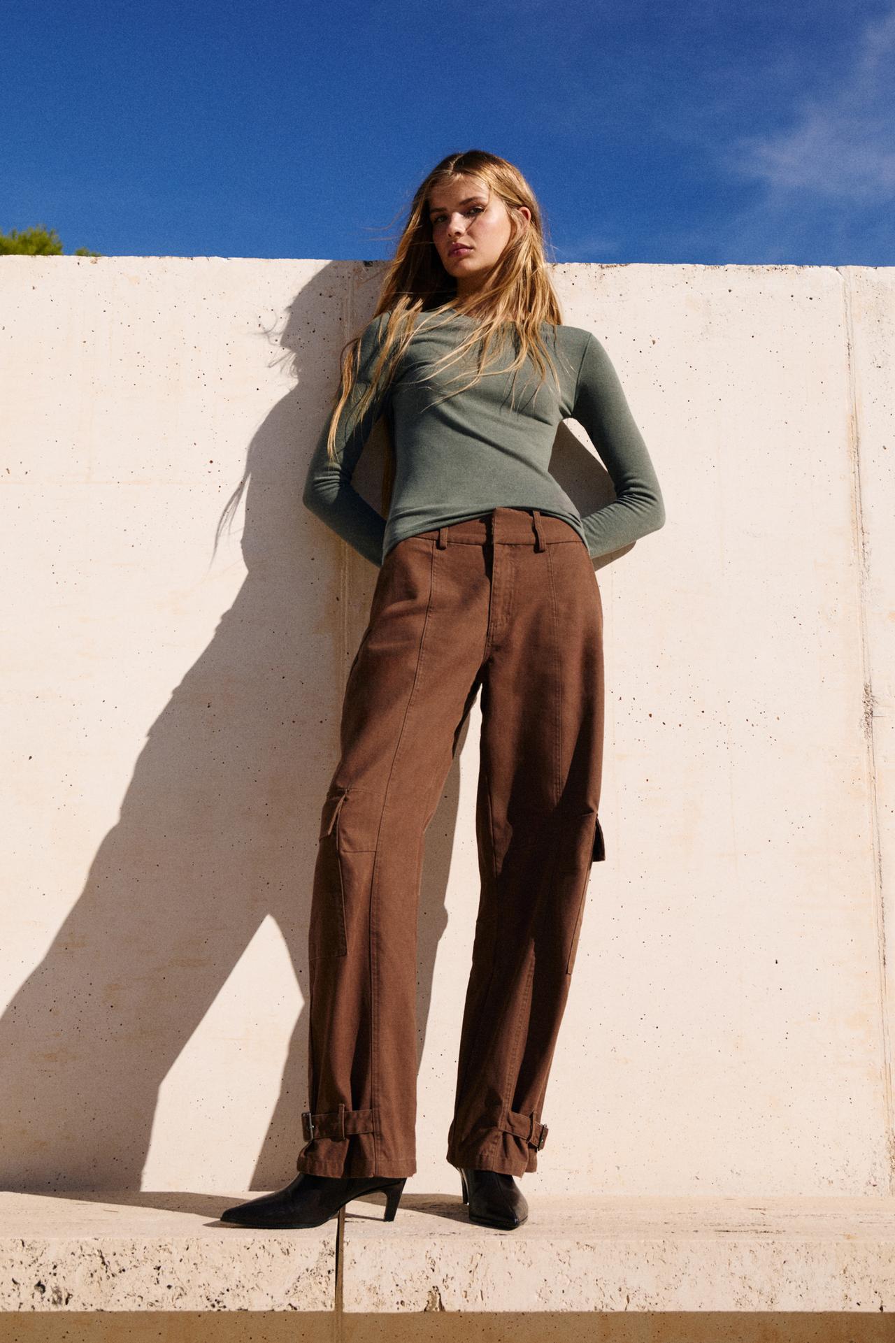 Long sleeve T-shirt — Khaki