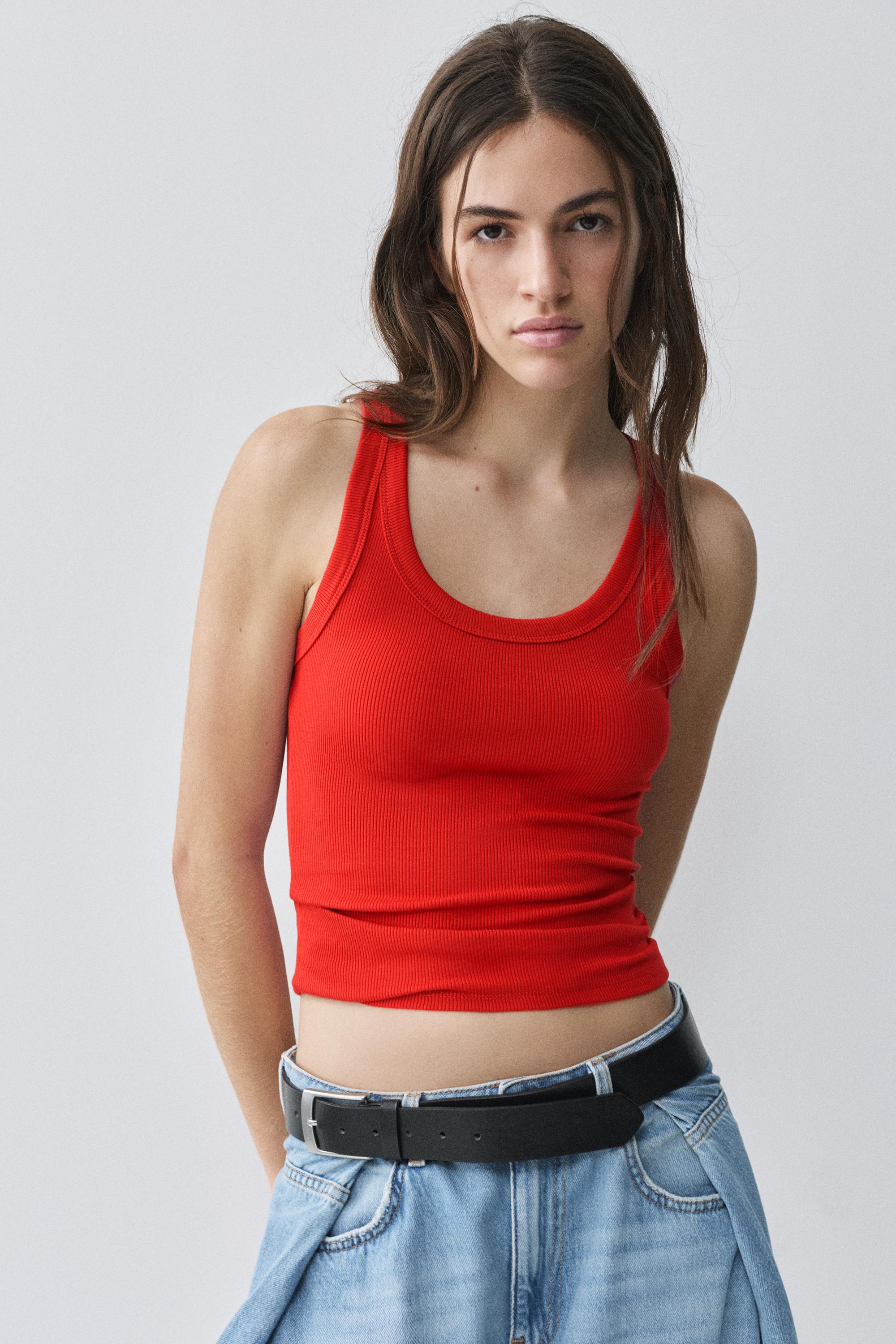 Basic tank top — Red