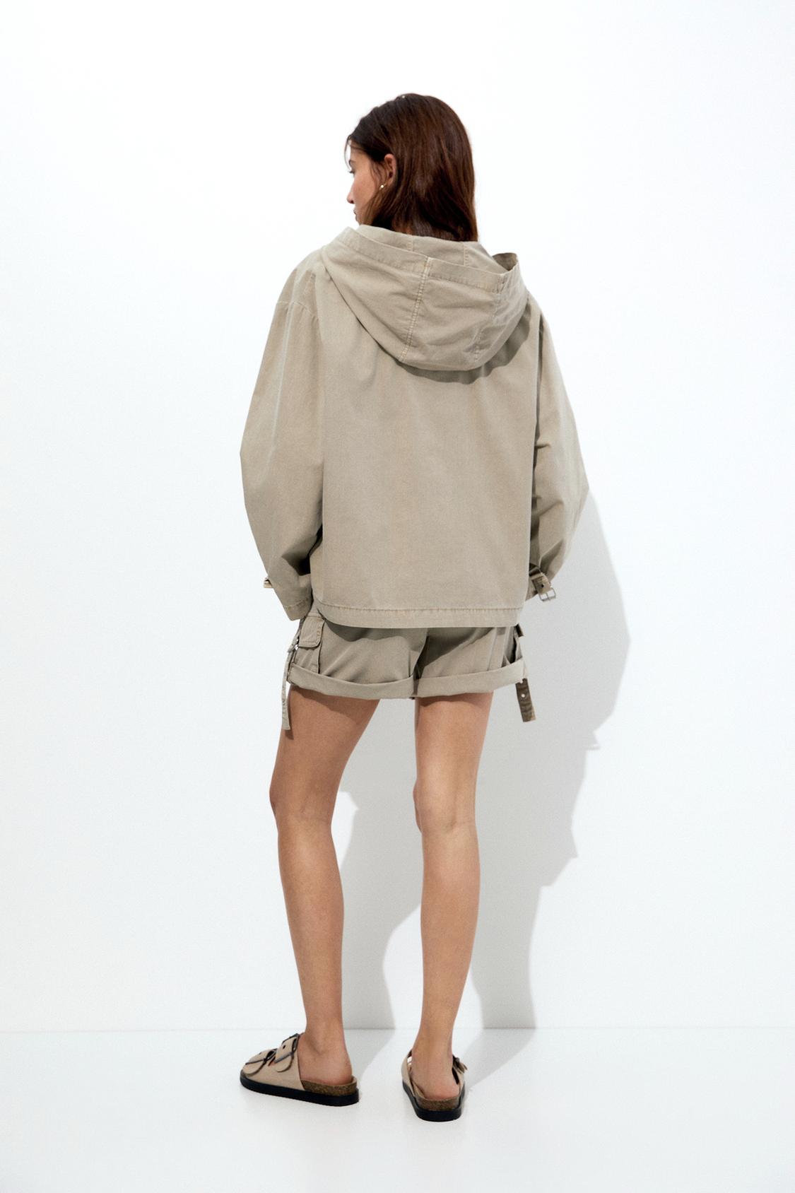 Hooded pouch pocket jacket - pull&bear