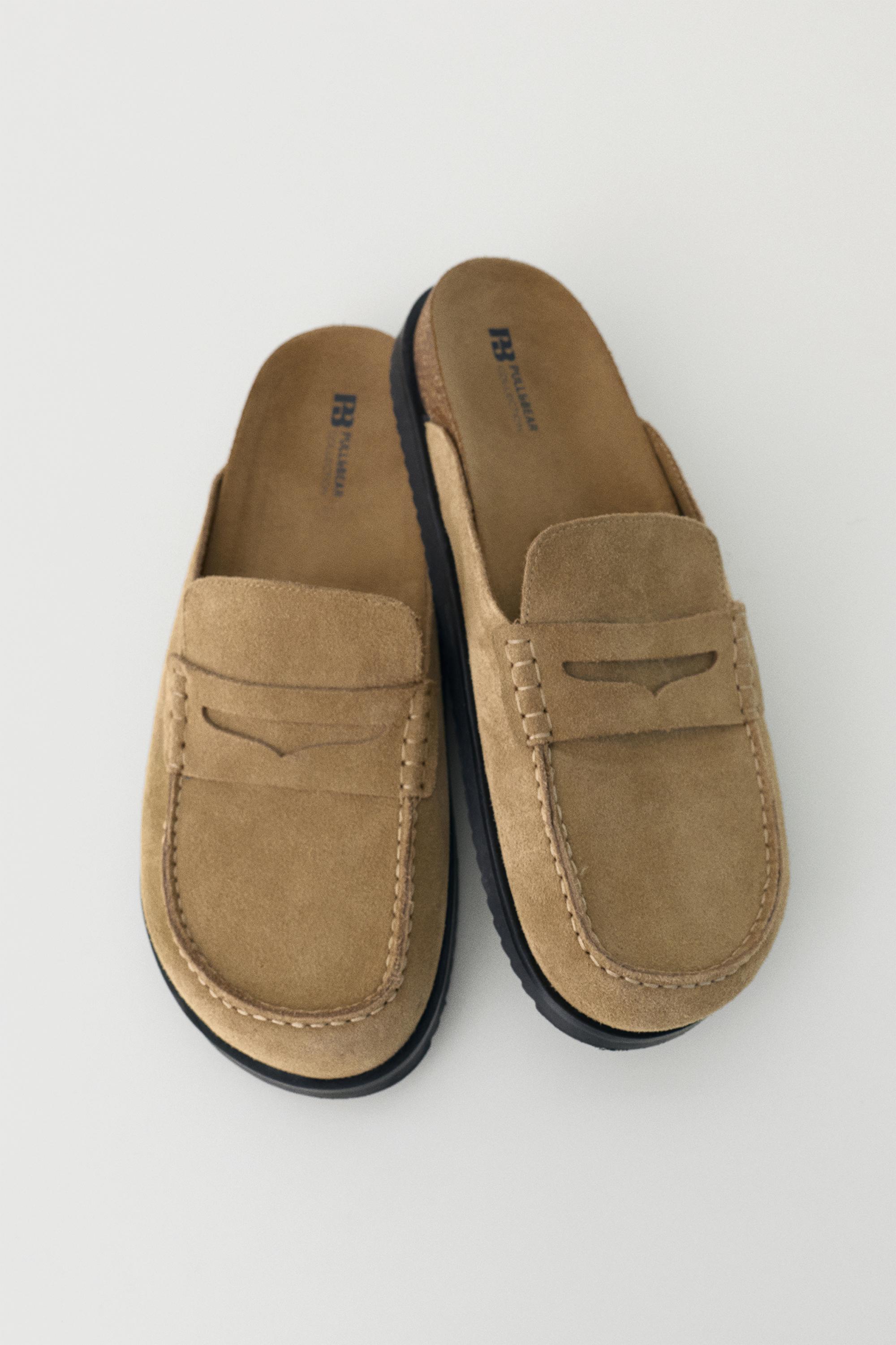 Leather clogs — Sand