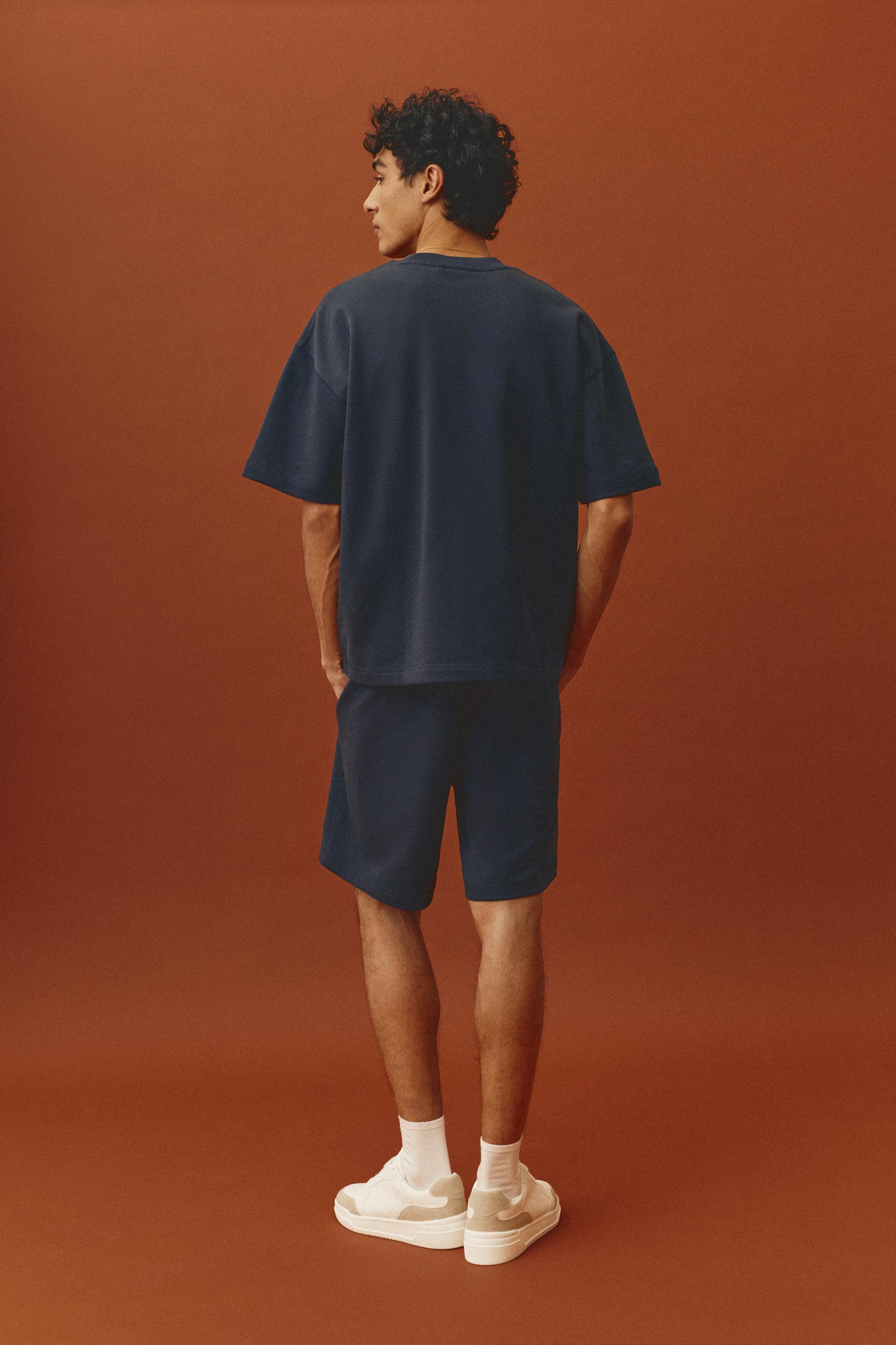 Logolu jogger bermuda şort - Görsel 84