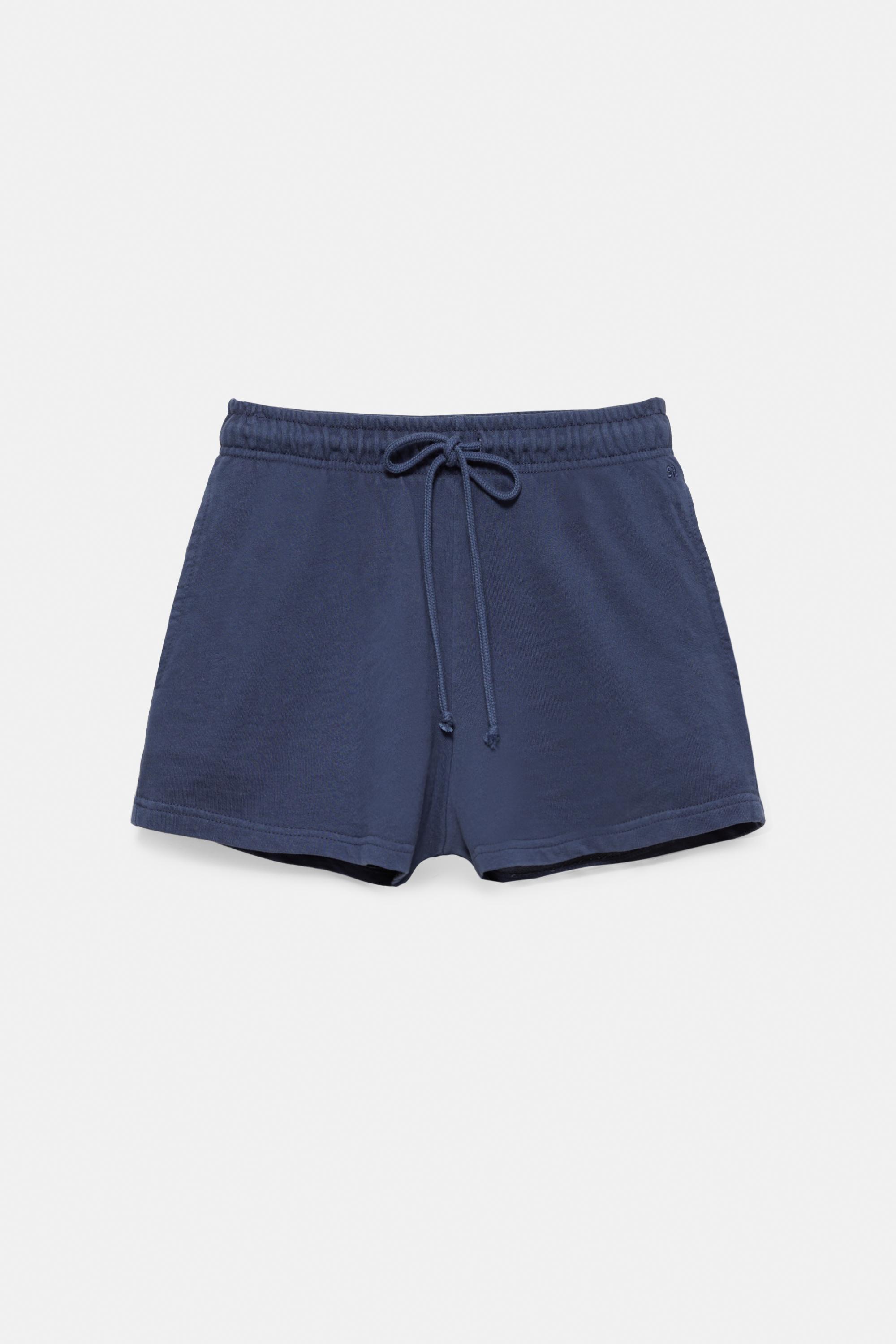 Sports shorts with elastic waist — Navy