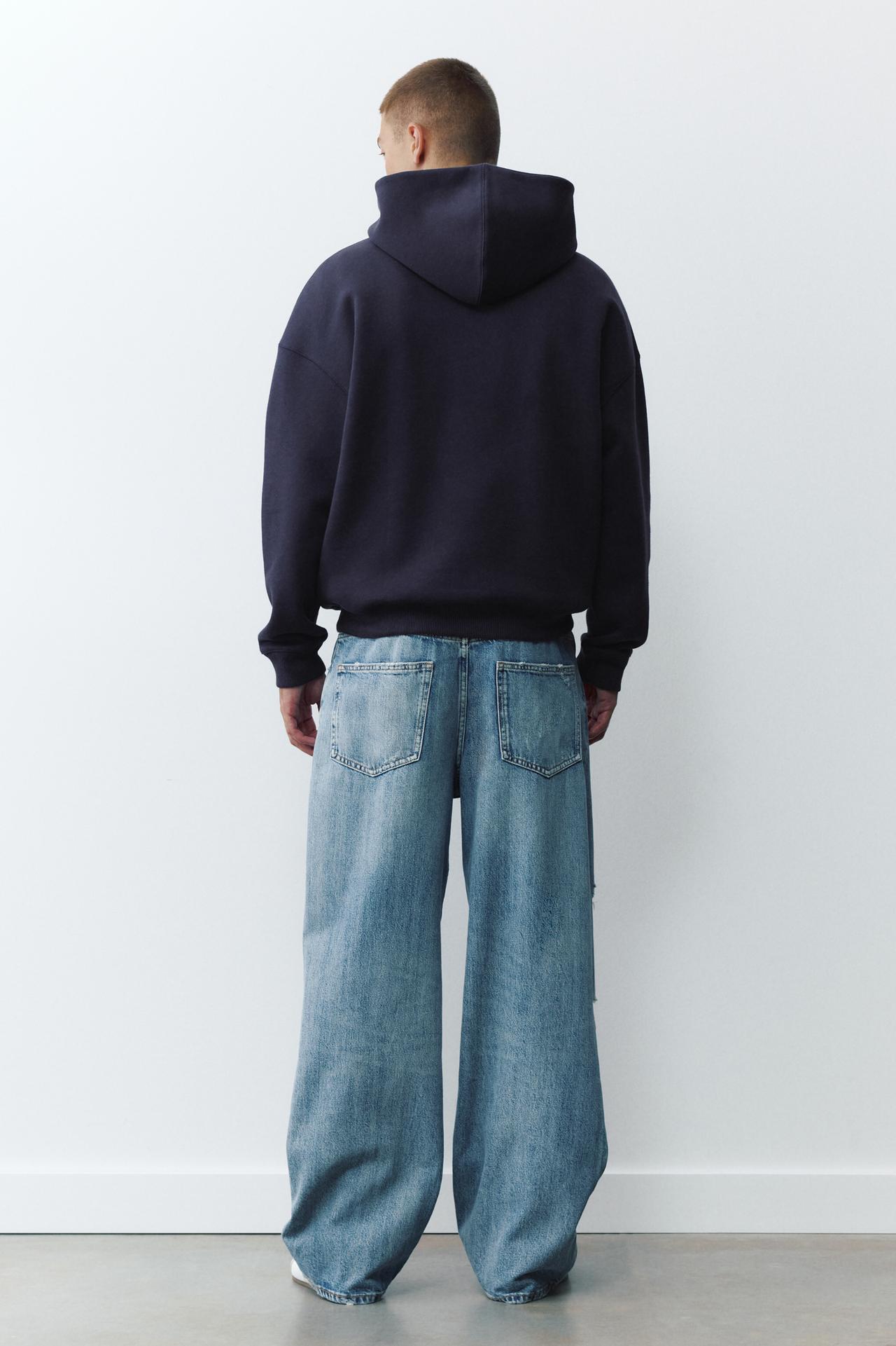 Boxy fit hoodie — Navy
