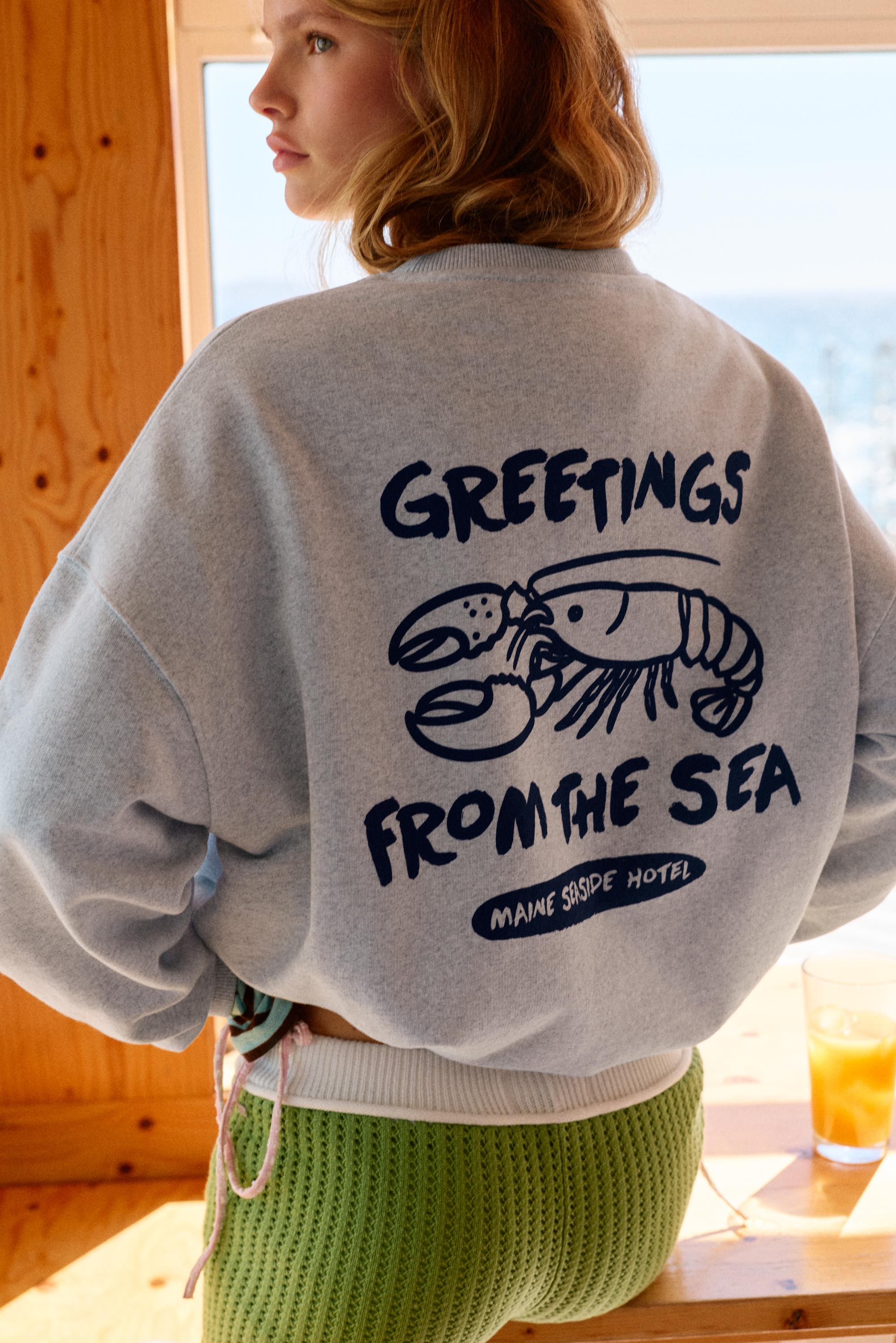 Sweatshirt Gráfico Lagosta