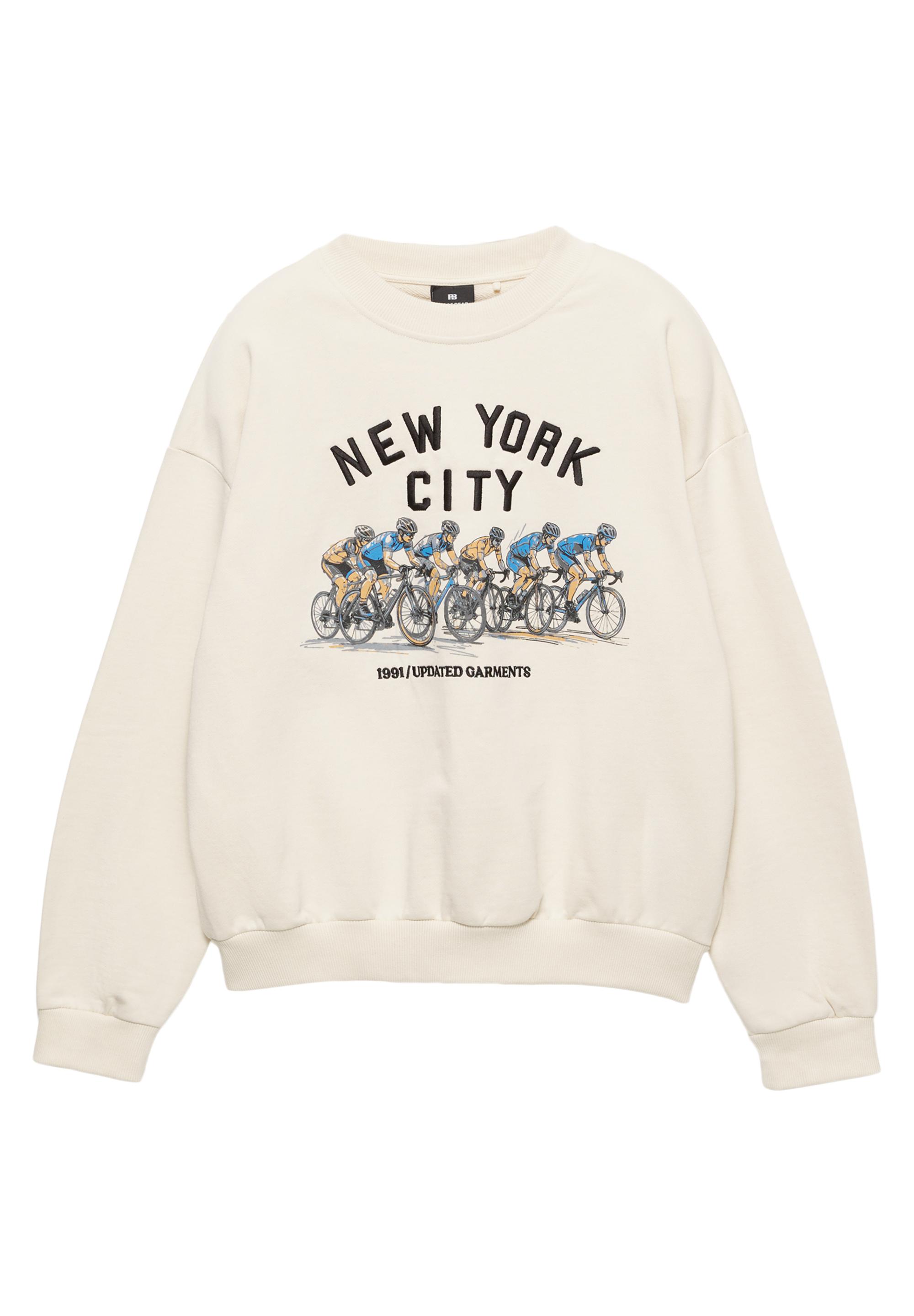 Cyclist graphic sweatshirt — Off white