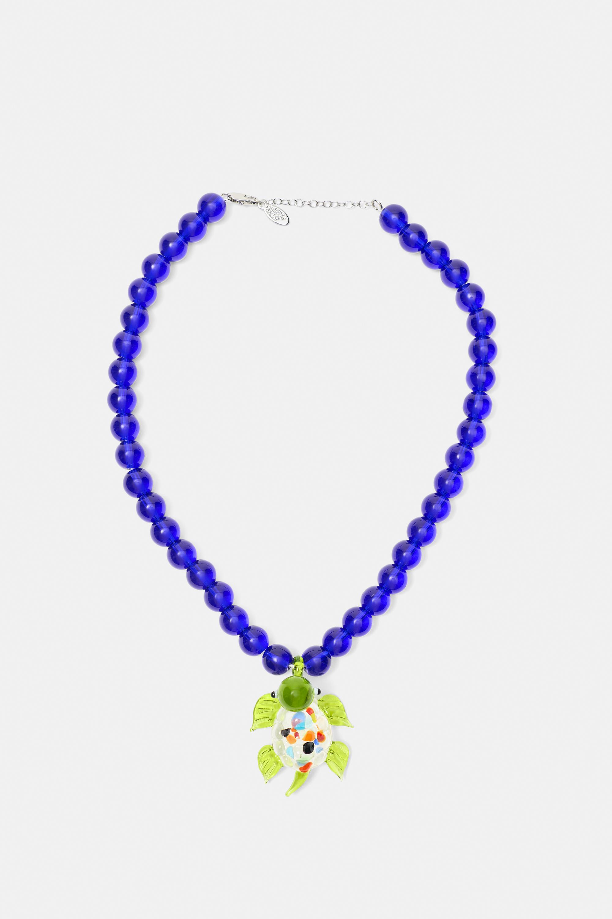 Pleasures x STWD bead necklace — Blue