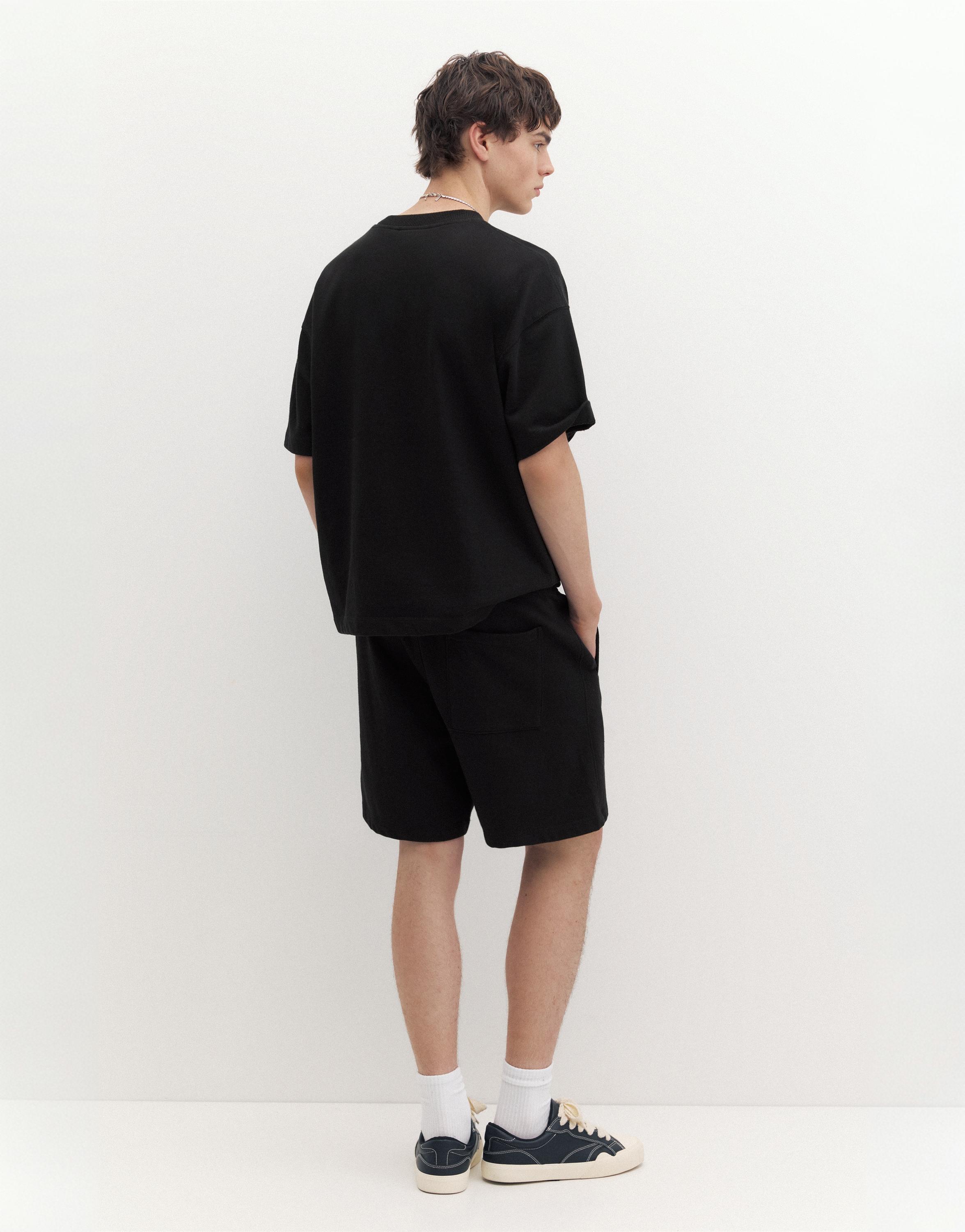 STWD jogger Bermuda shorts — Black