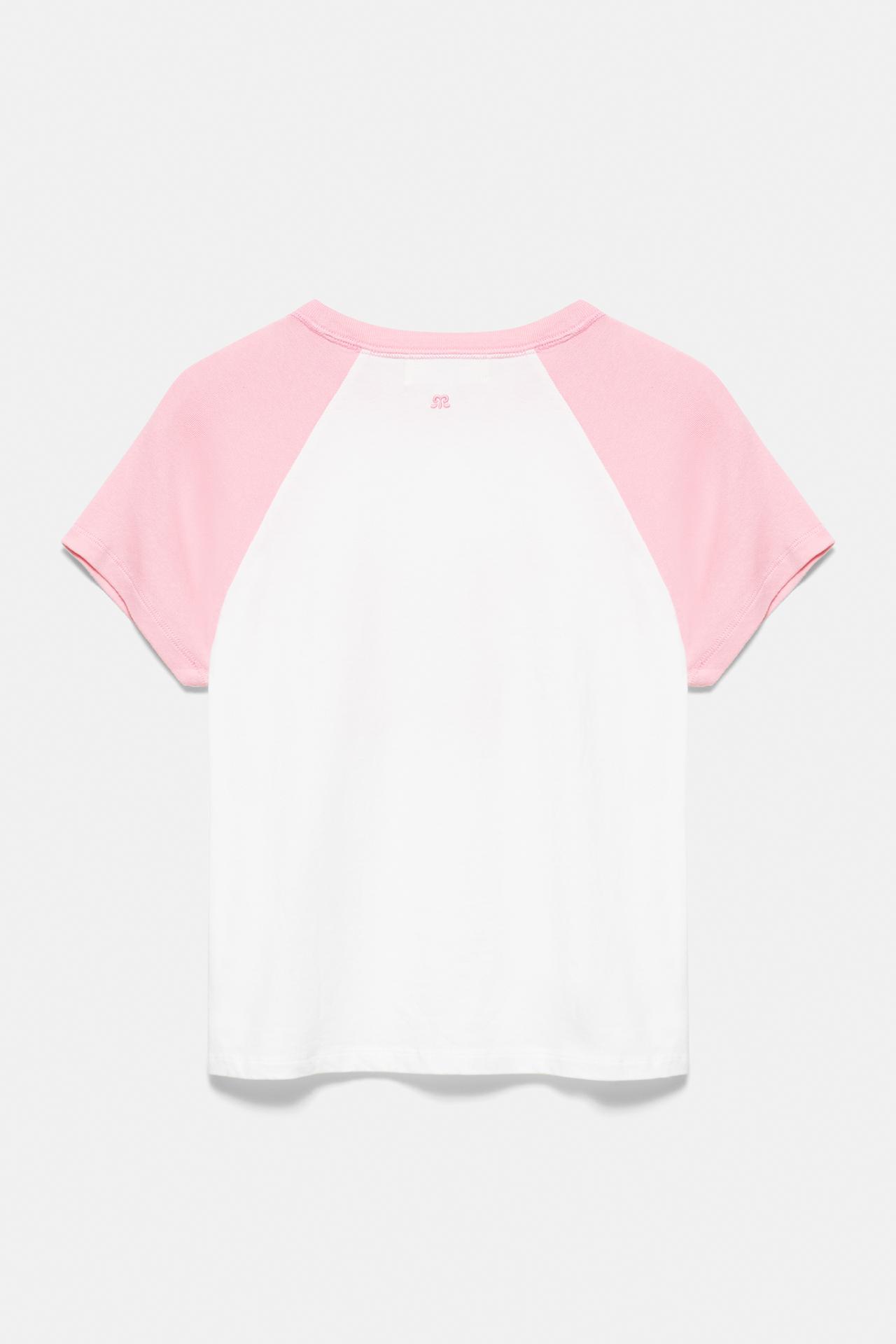 Number raglan T-shirt — Ice