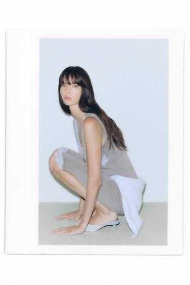 Lace-trim capris — Grey marl 3