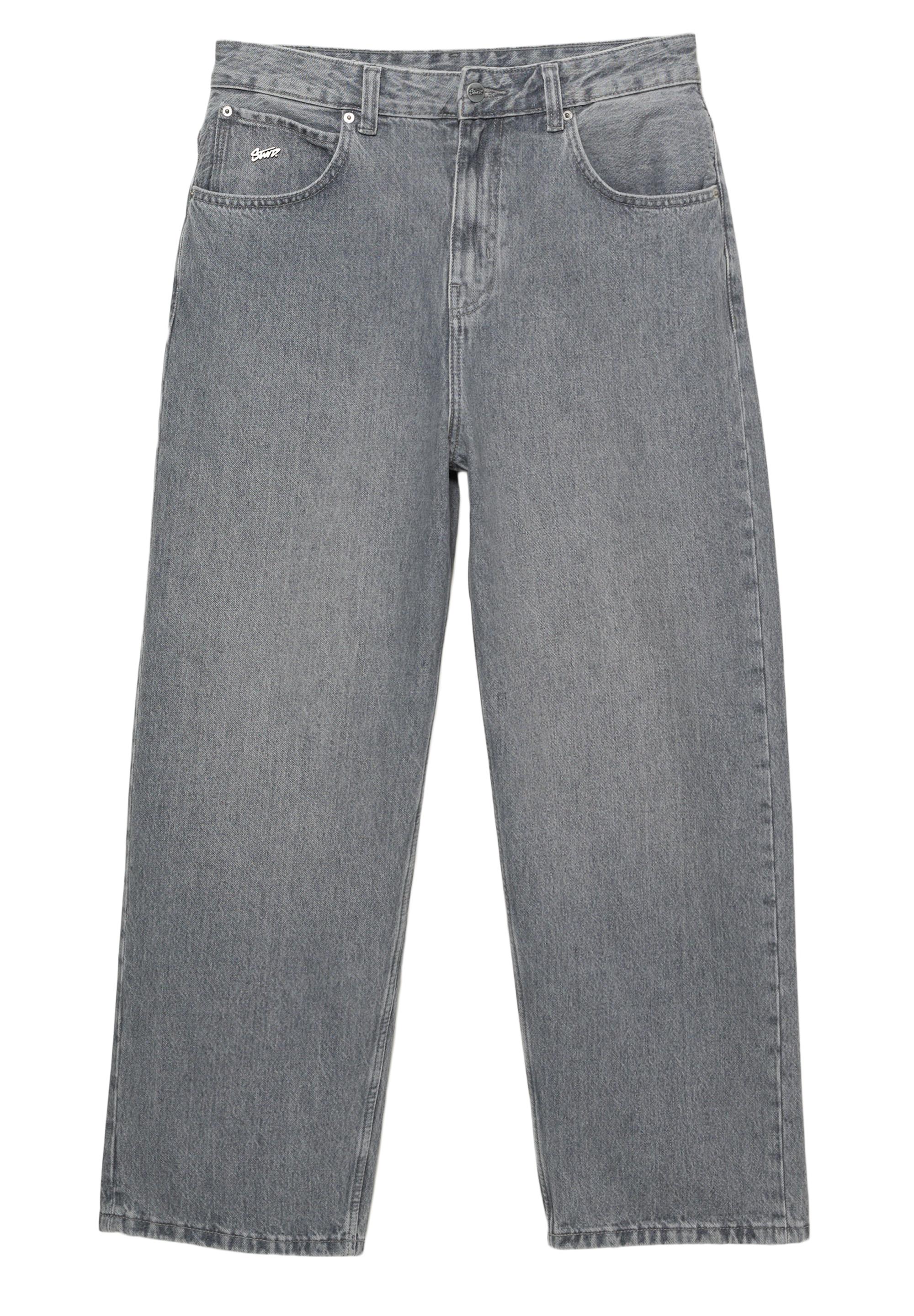 Relaxed fit baggy jeans — Pale grey