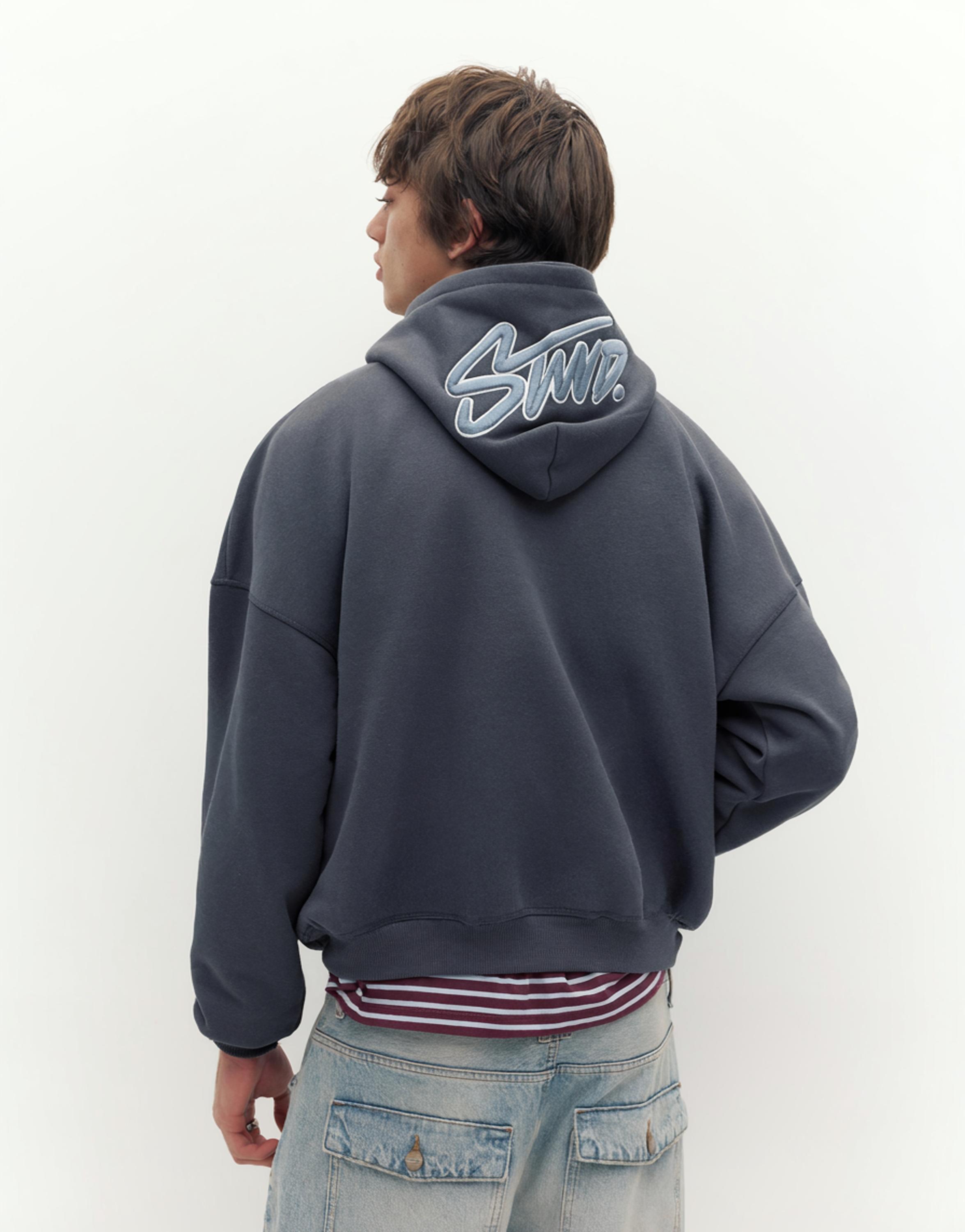 STWD İşlemeli kapüşonlu sweatshirt - Görsel 18