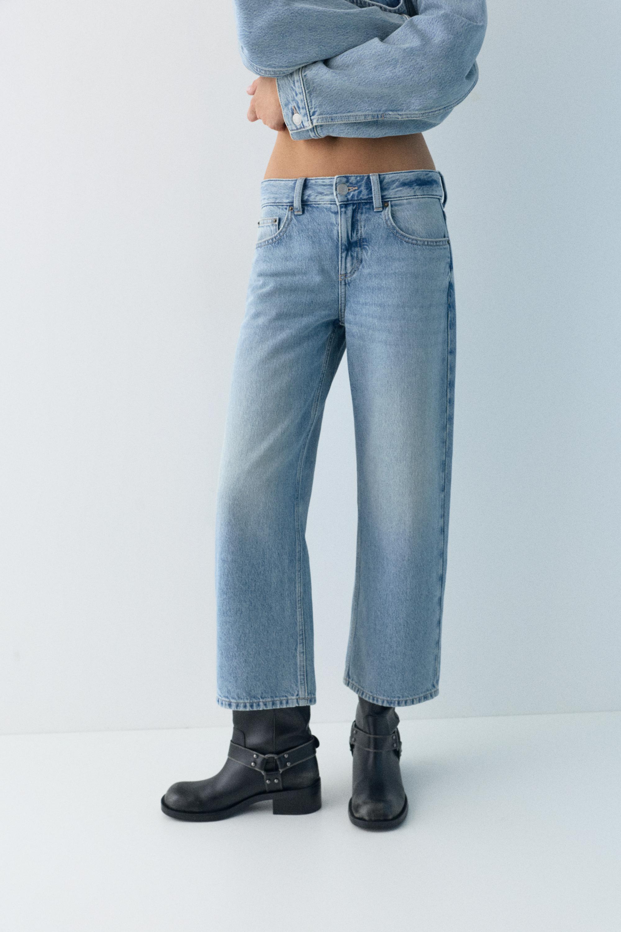 Düşük bel culotte pantolon jean - Görsel 51
