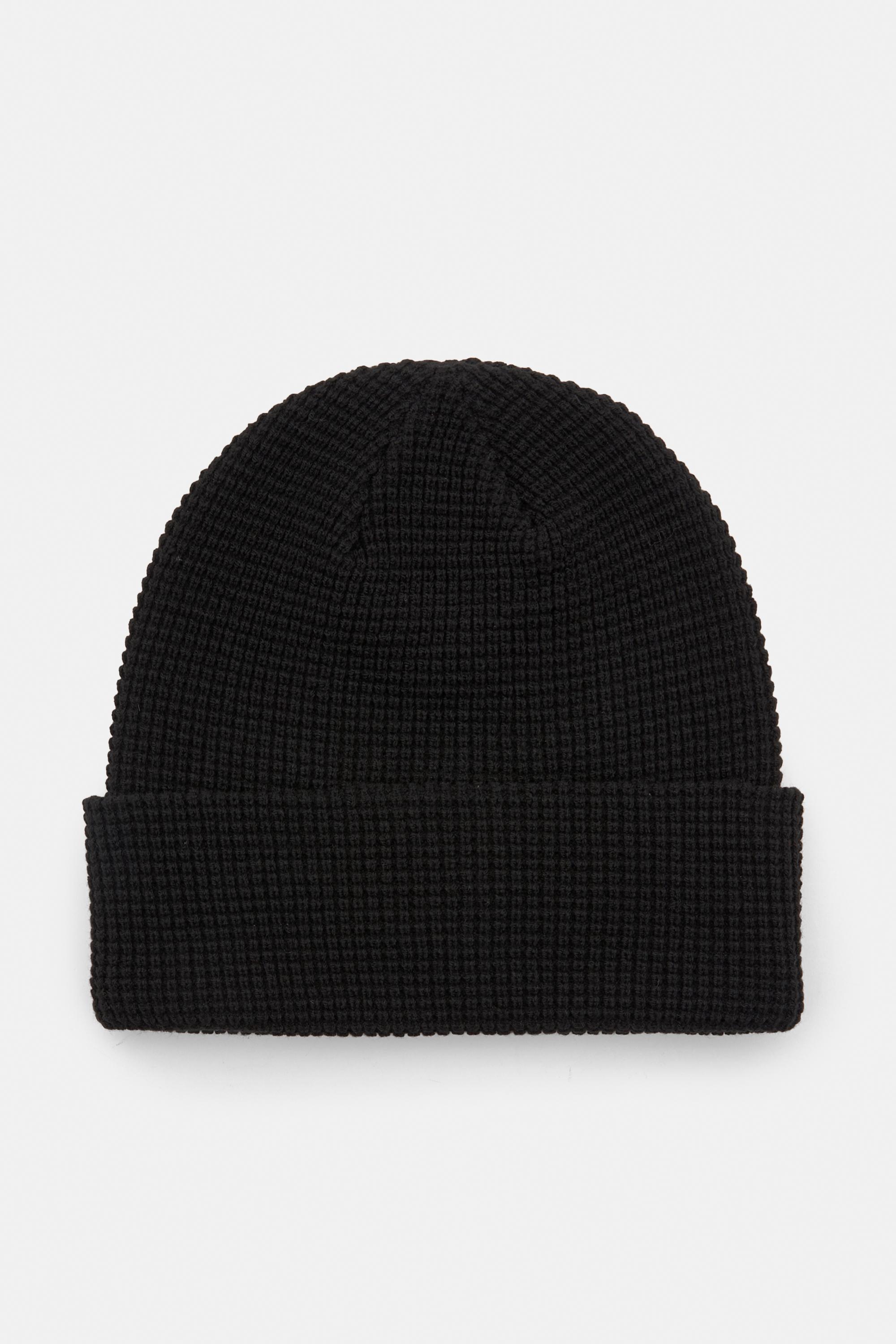 Berretto Beanie In Maglia Waffle