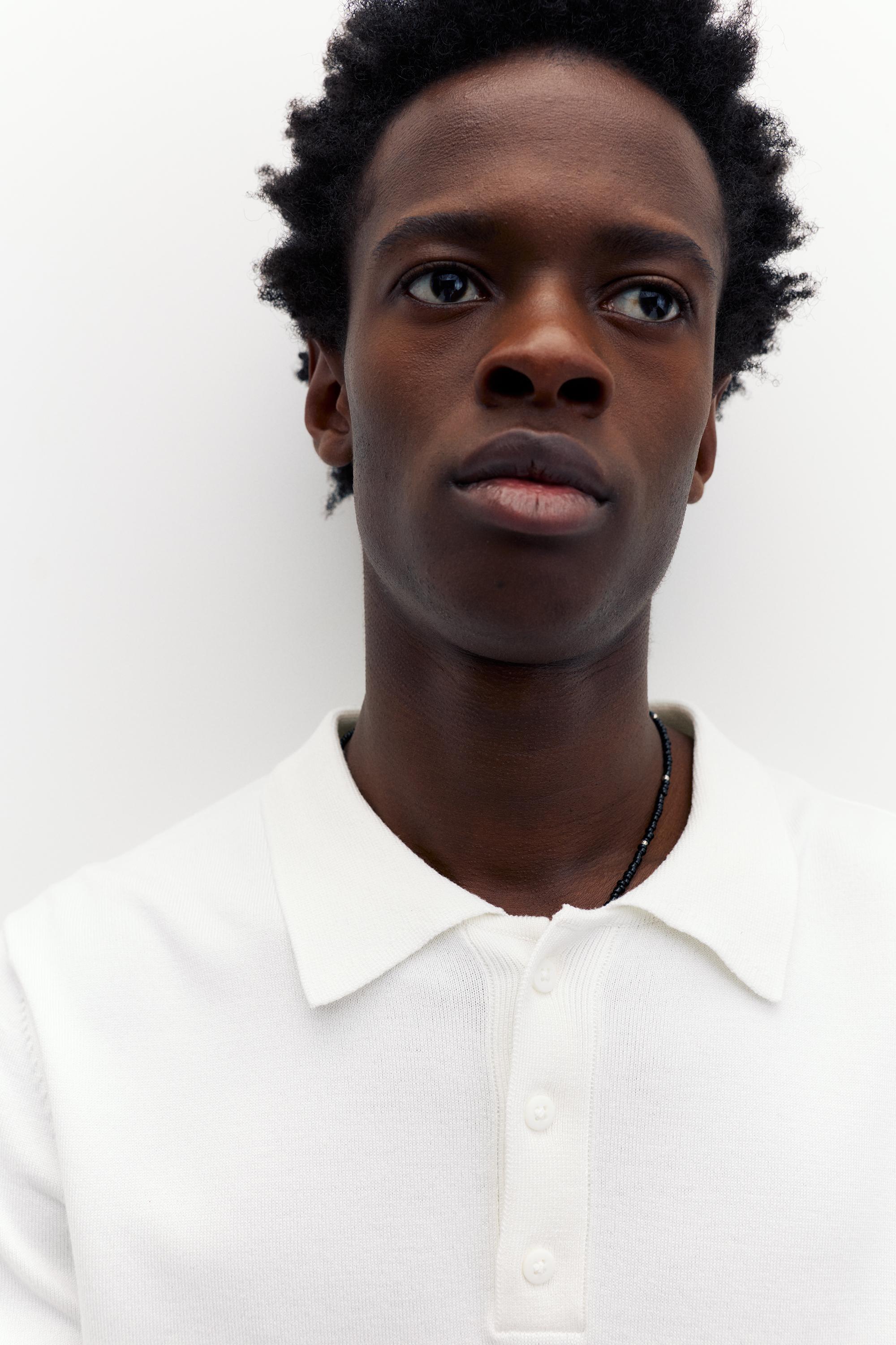 Kısa kollu örgü polo - Görsel 19