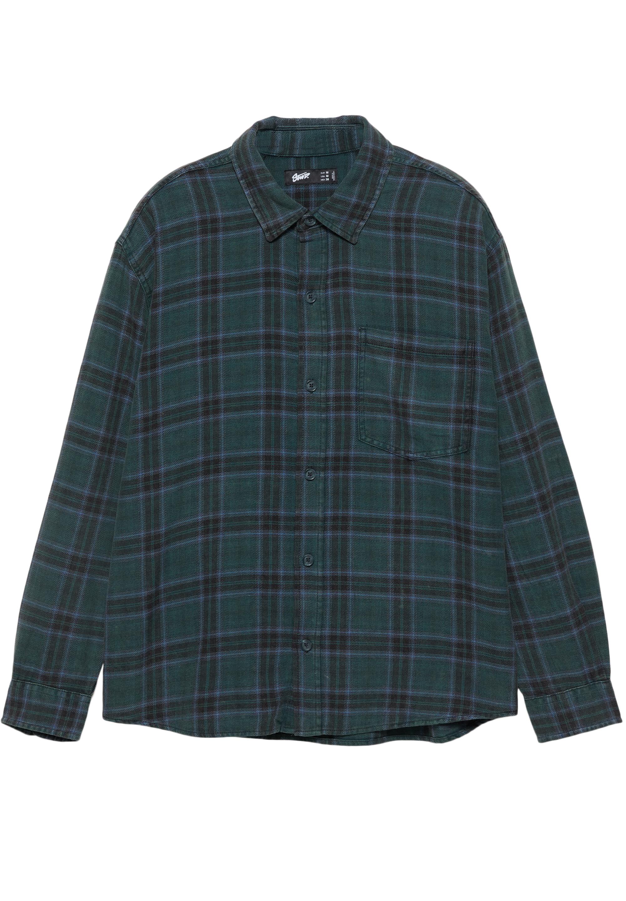 Uzun kollu kareli gömlek - Görsel 23