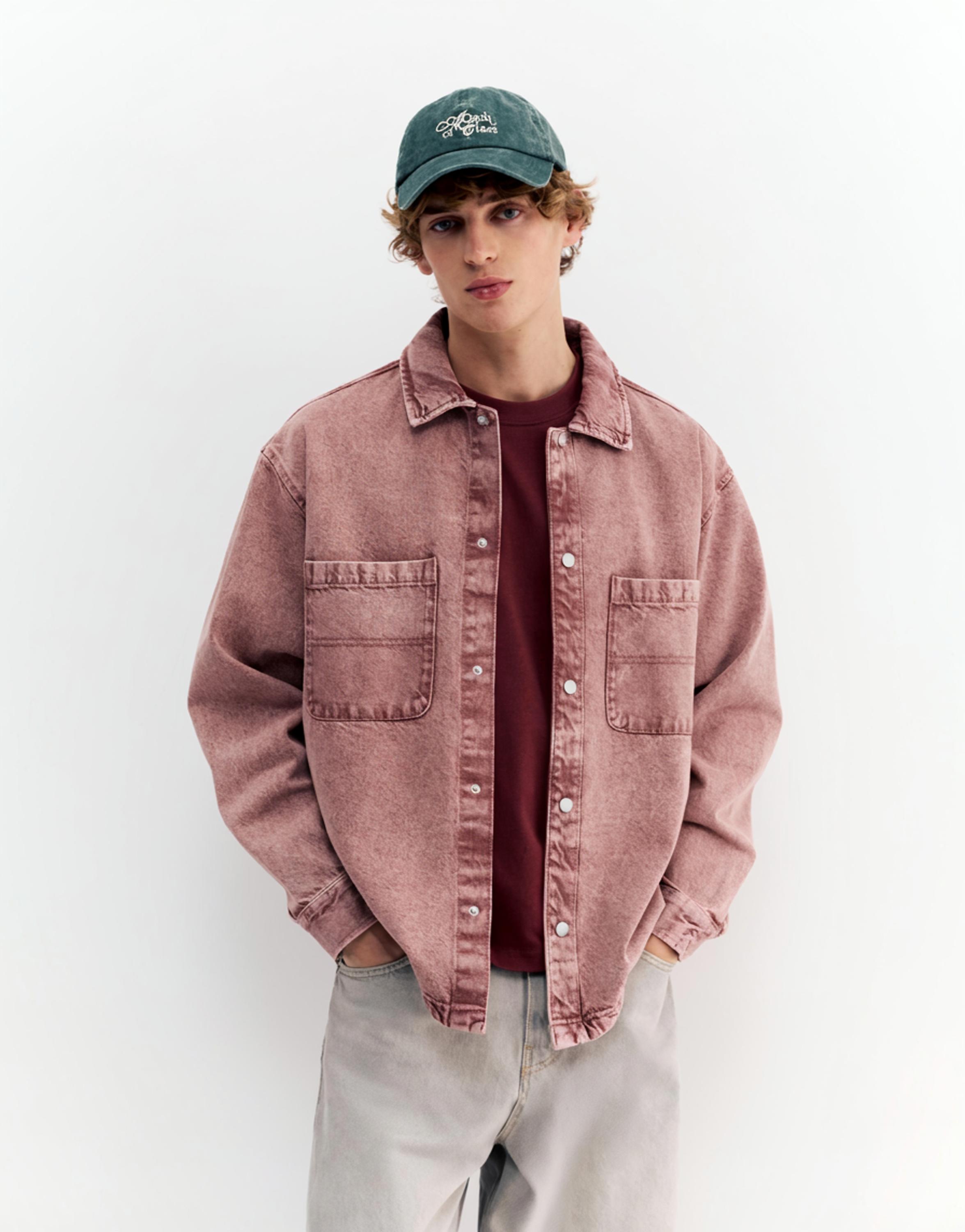 Soluk görünümlü jean gömlek - Görsel 21