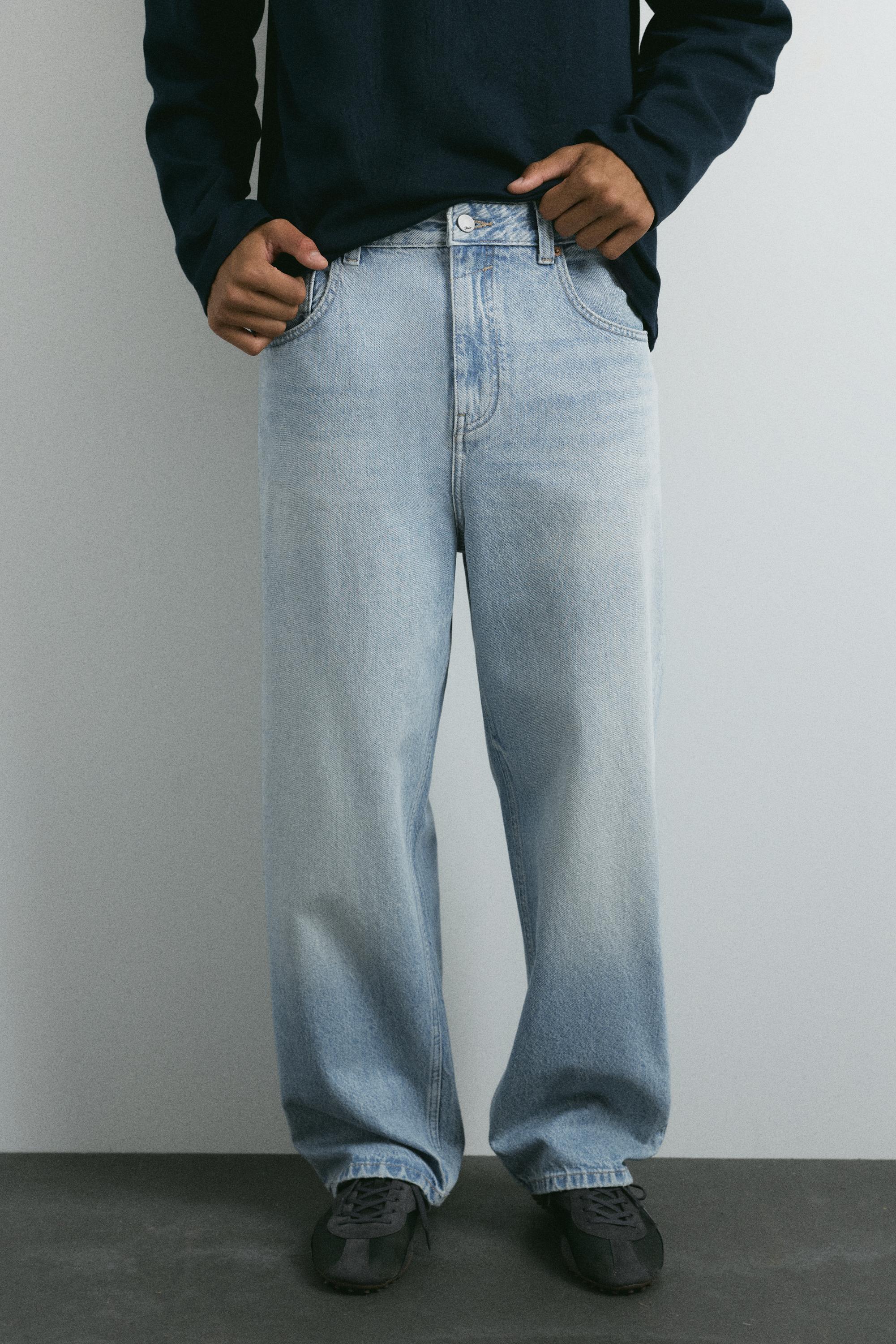 Relaxed baggy jeans — Pale indigo