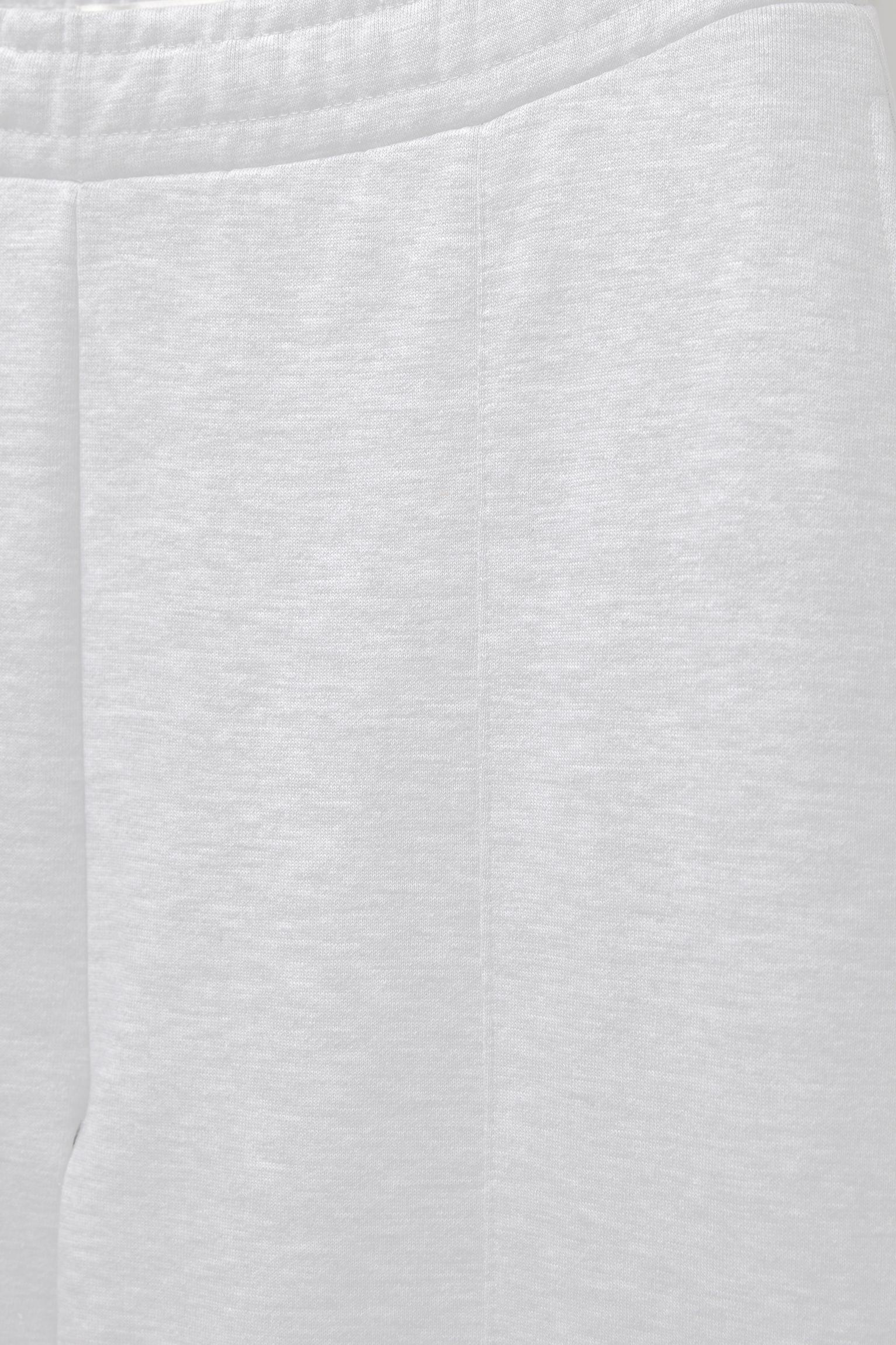 Wide-leg seam detail sweatpants — Grey marl