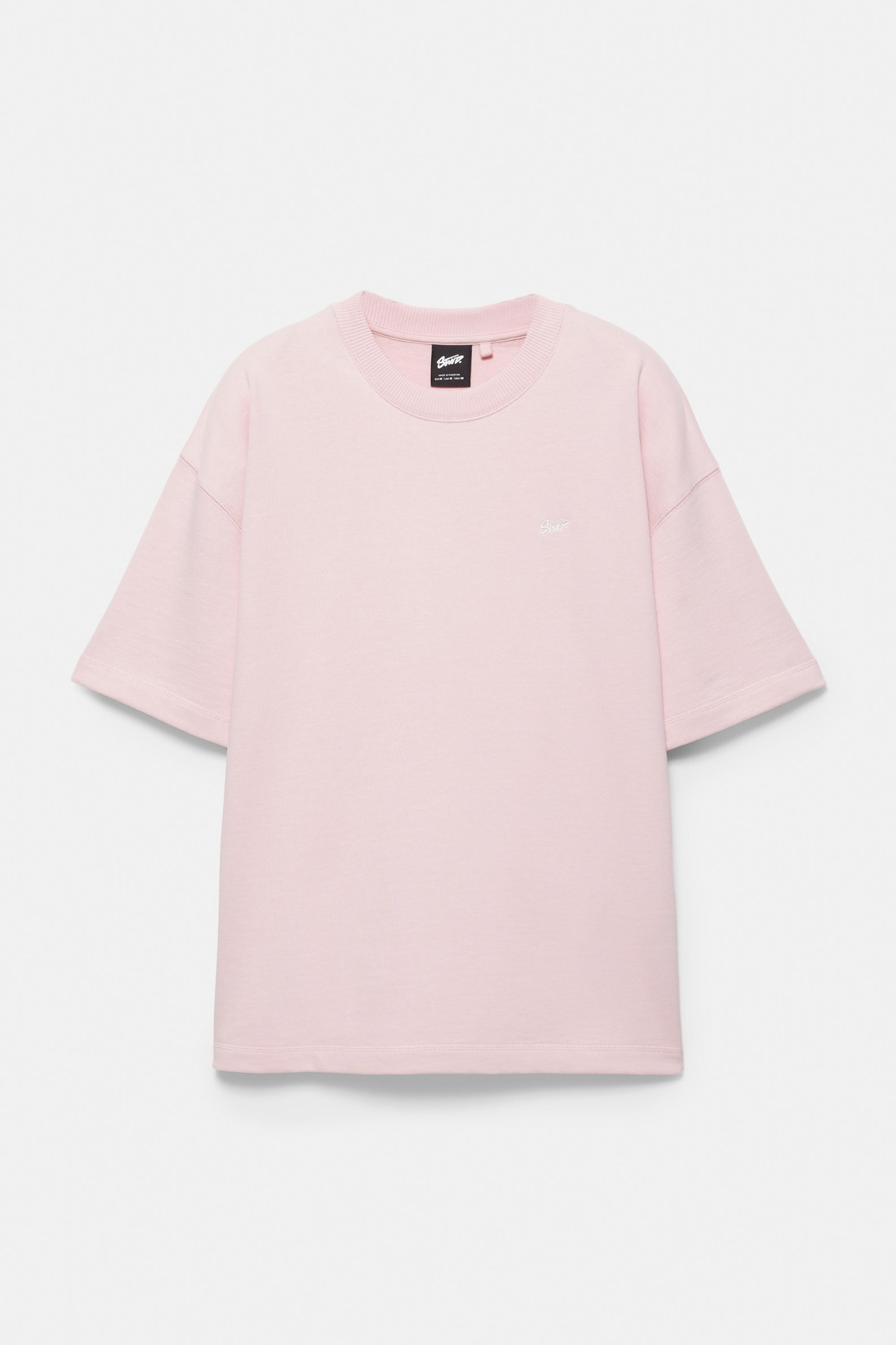 Kısa kollu logolu sweatshirt