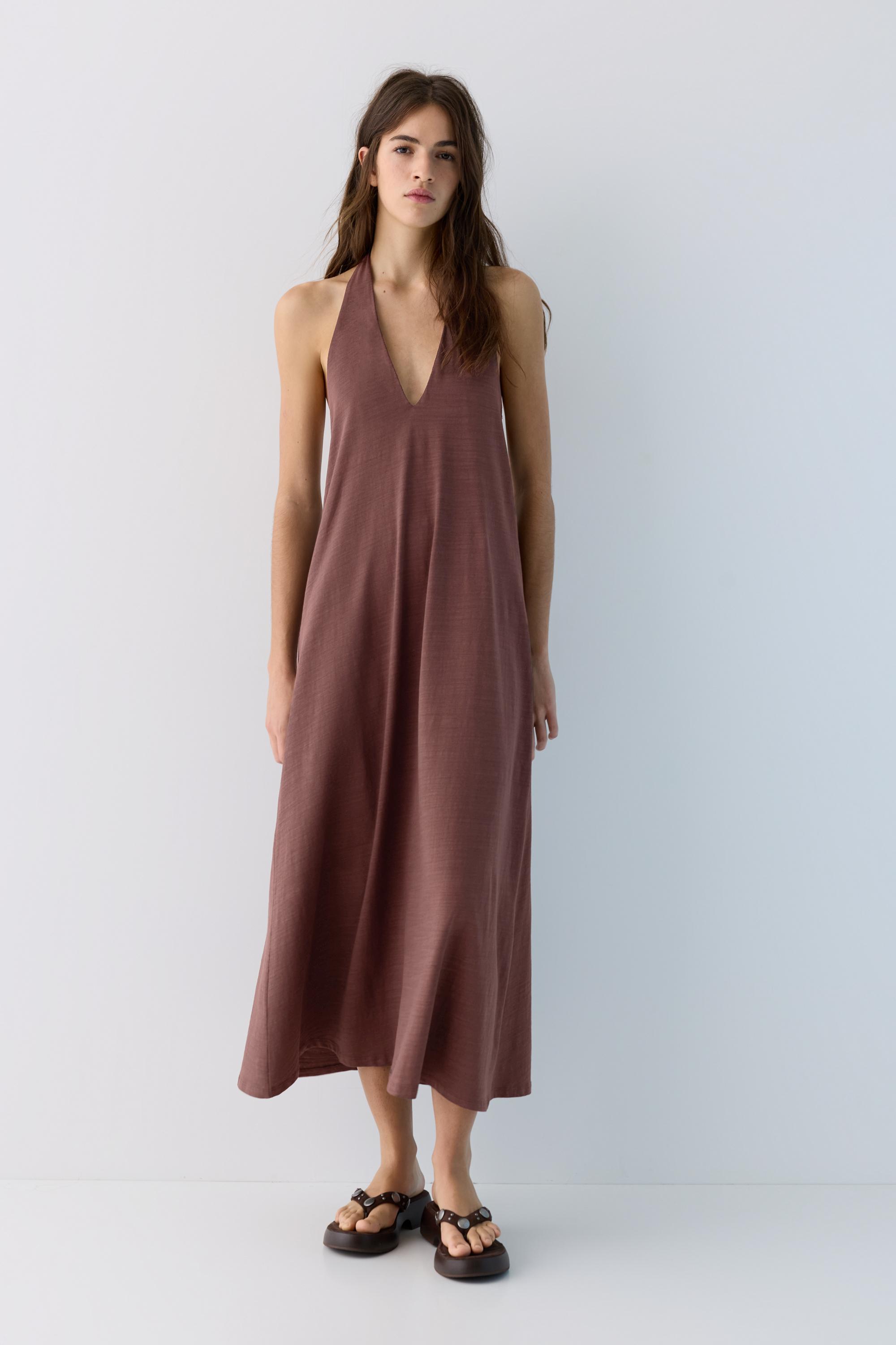 Halter midi elbise - Görsel 10