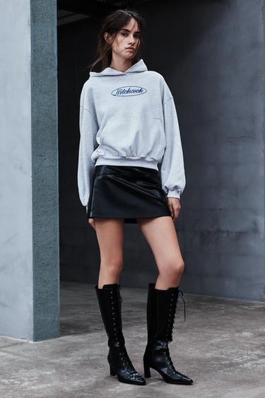 Hitchcock hood sweatshirt — Grey marl 2