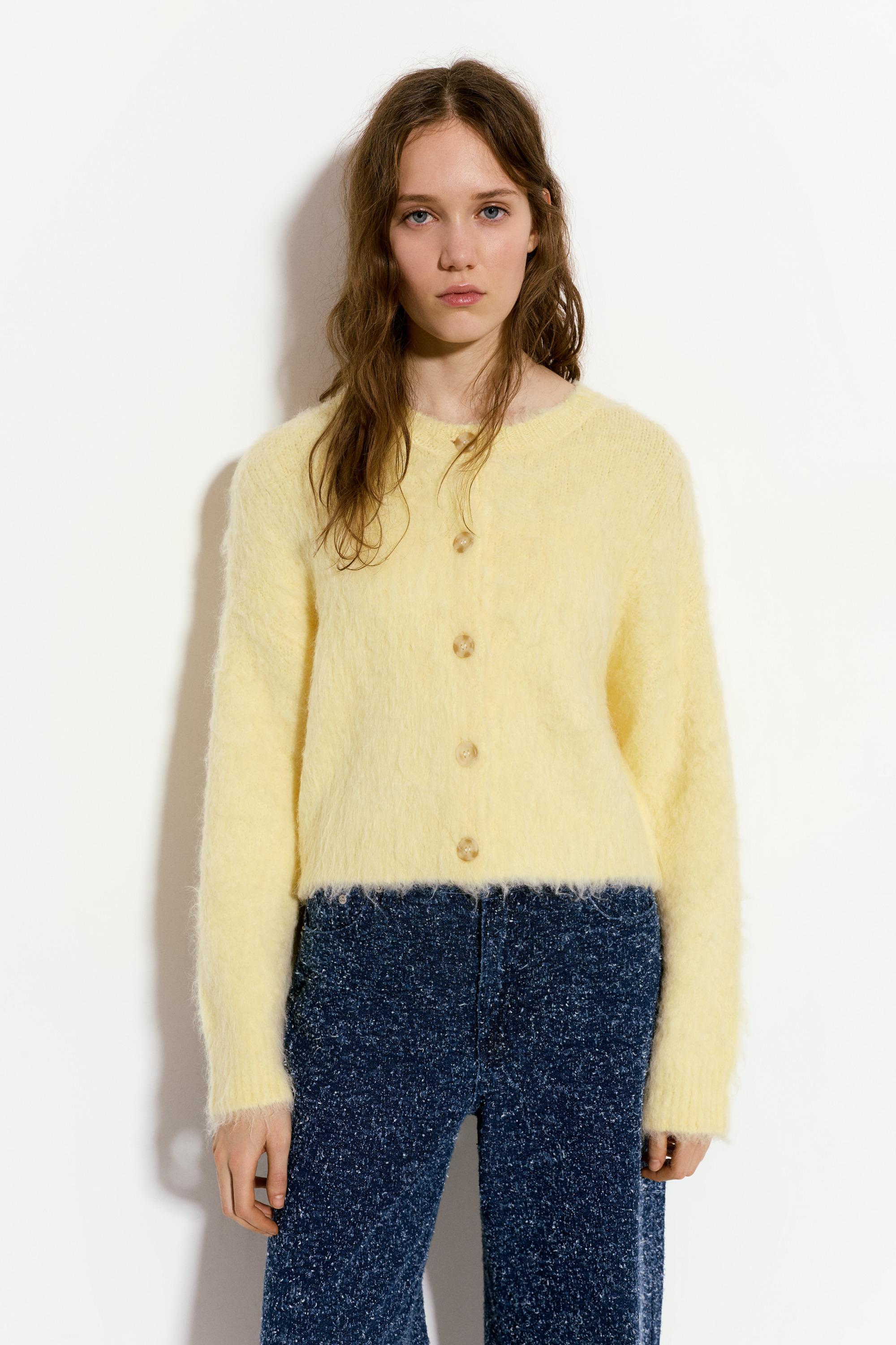 Cardigan En Maille Douce À Boutons - Pull&Bear - Modalova