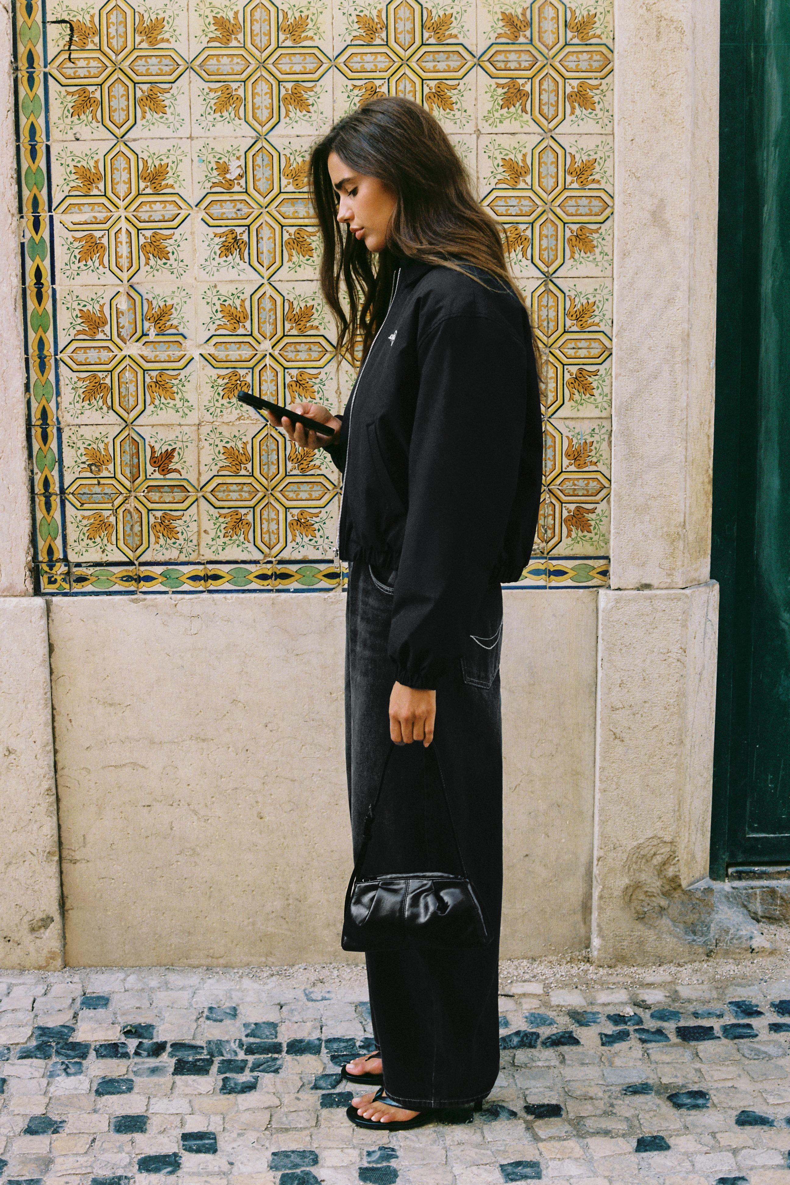 Pull&Bear Mumlu görünümlü bomber ceket görsel 4