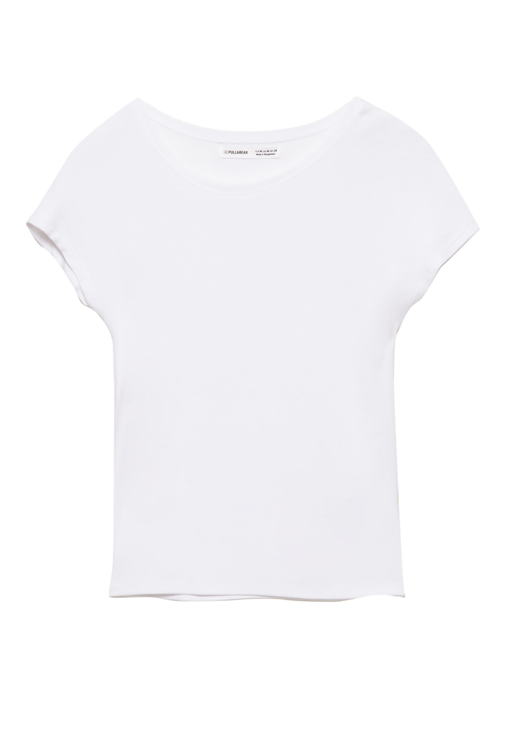 Fitted short sleeve T-shirt — White