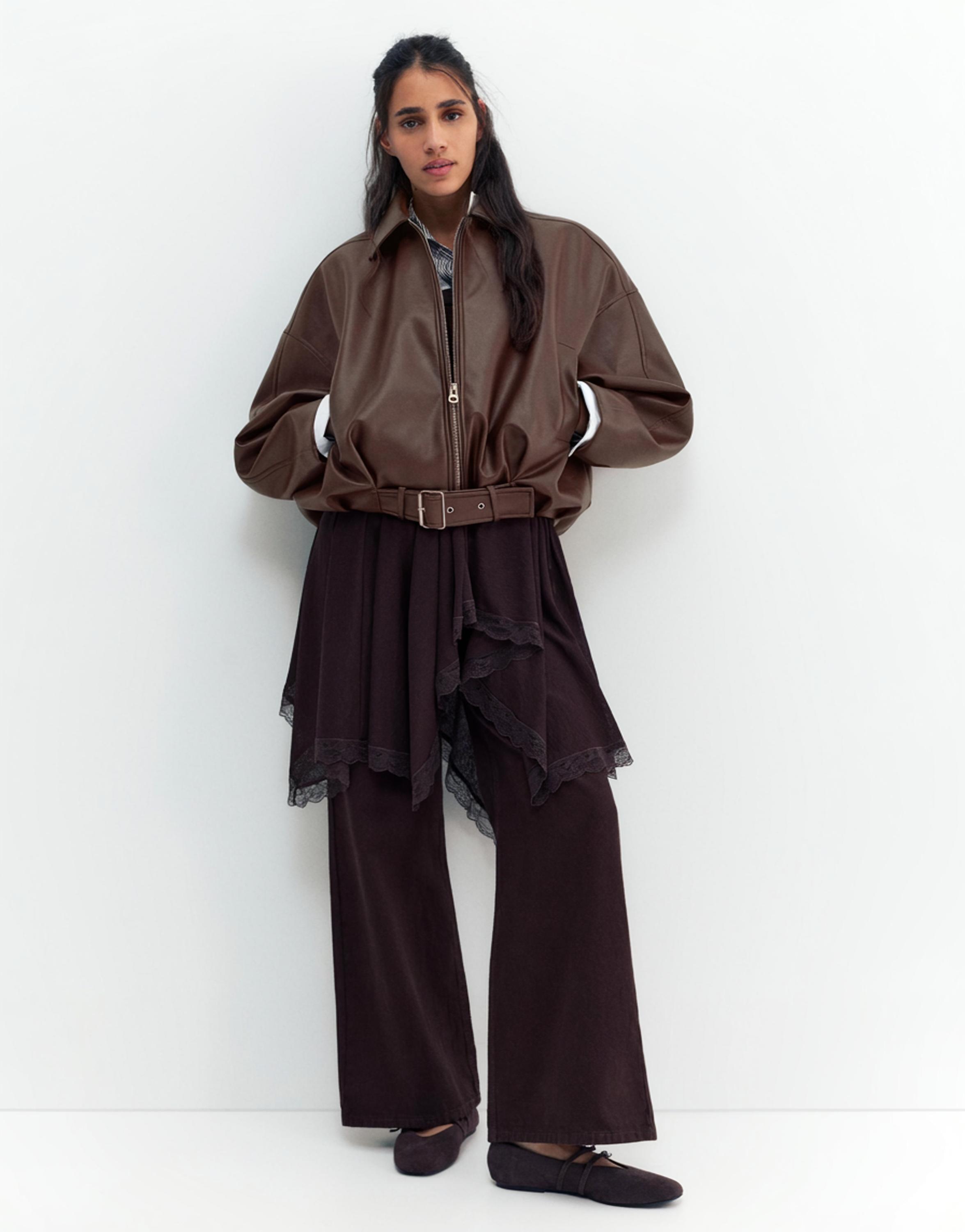 Suni deri balon ceket - Görsel 55