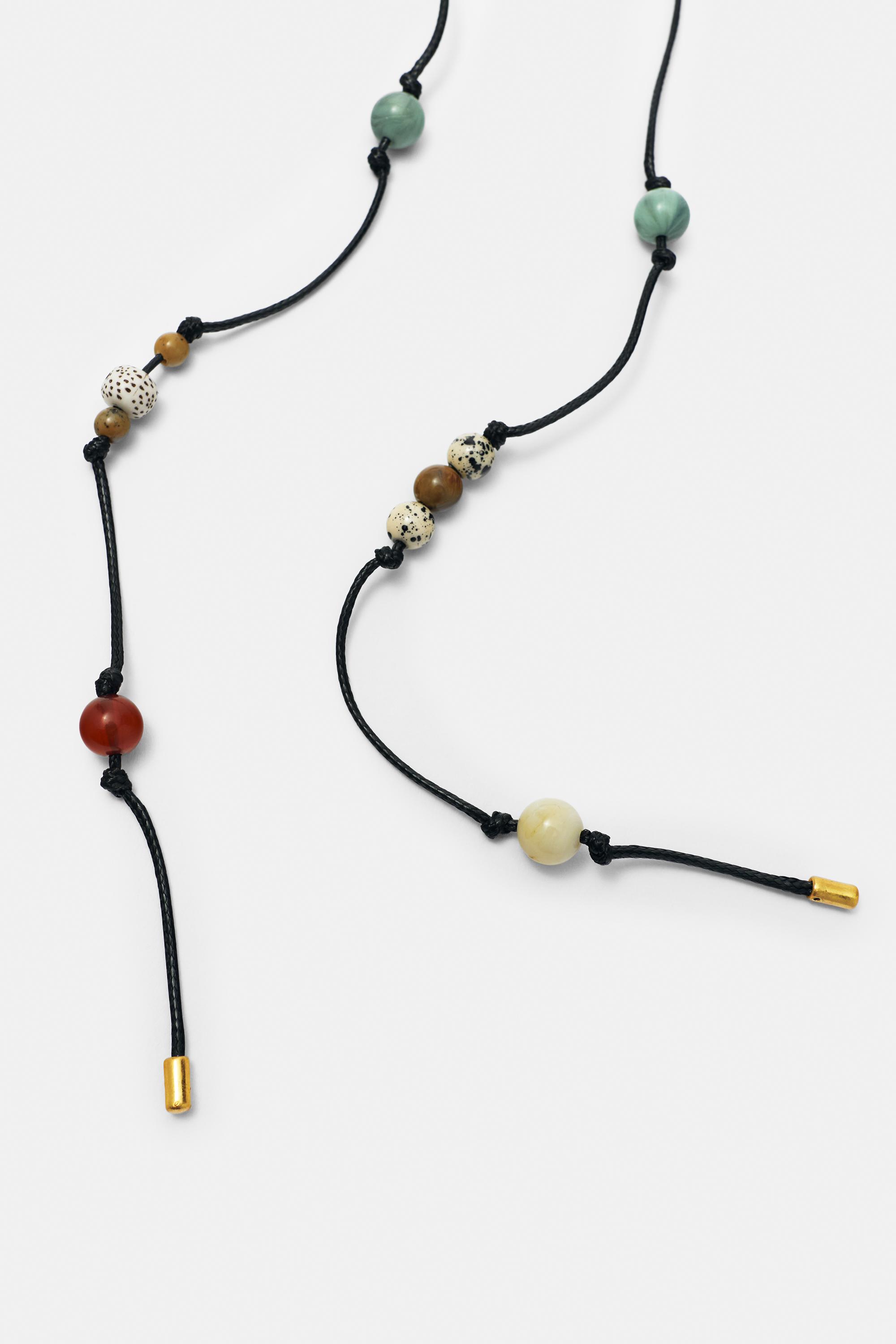 Uzun taşlı kolye - Görsel 3