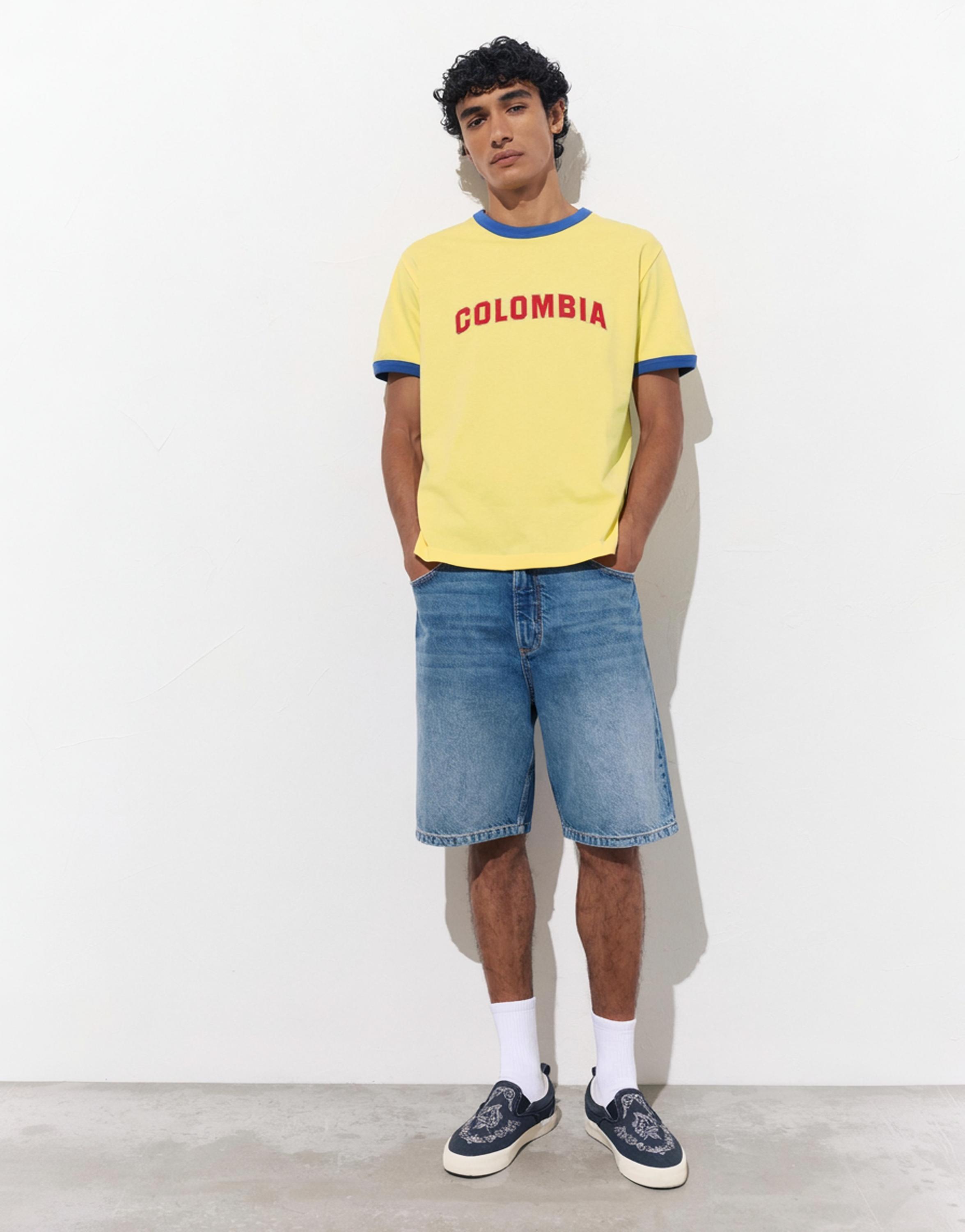 Colombia T-shirt — Yellow