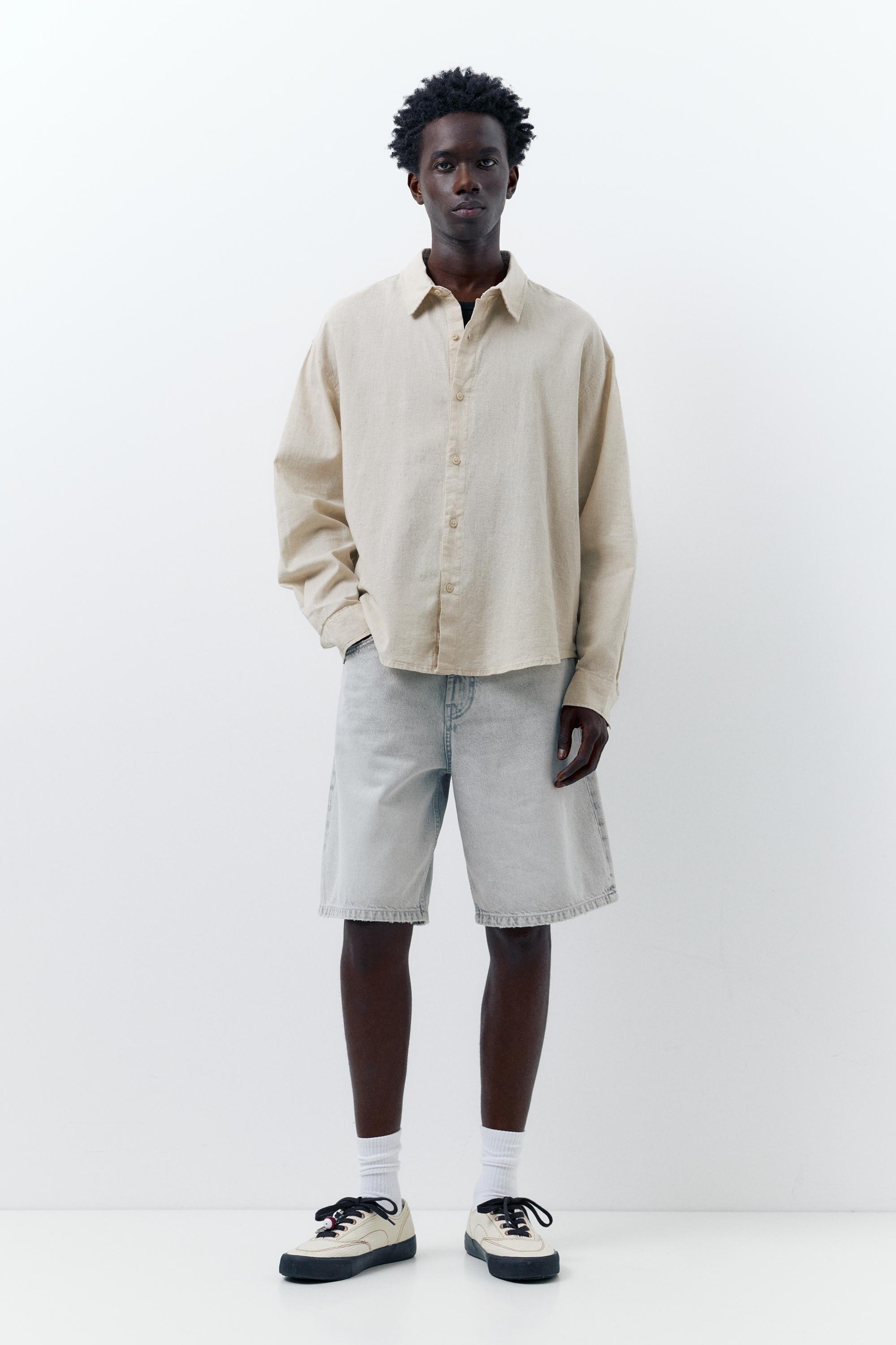 Ketenli gömlek - Görsel 31