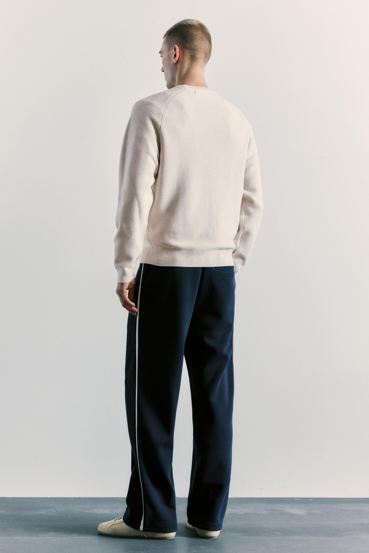 Raglan sleeve knit jumper — Off white
