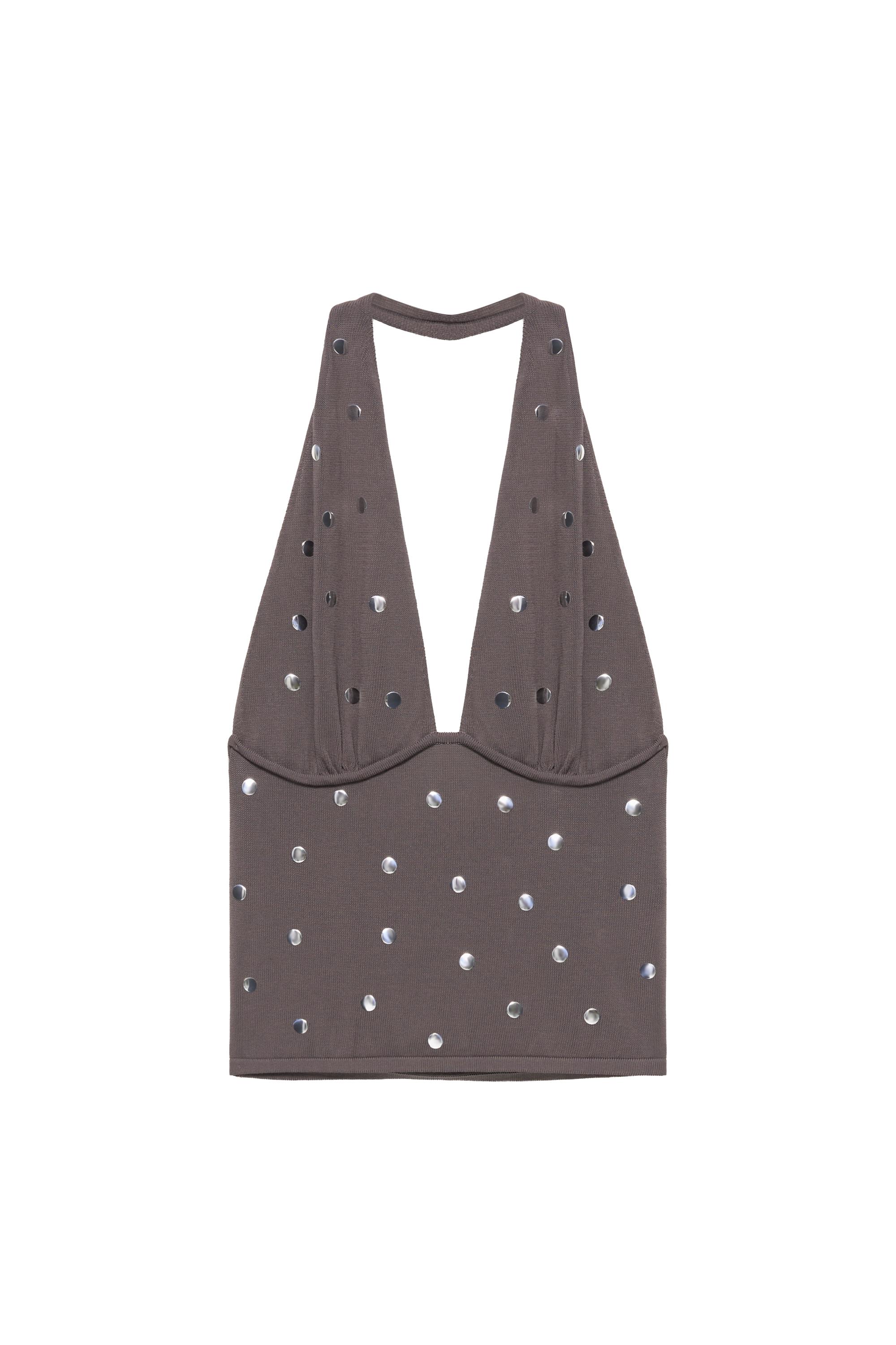 Zımba detaylı halter top - Görsel 4