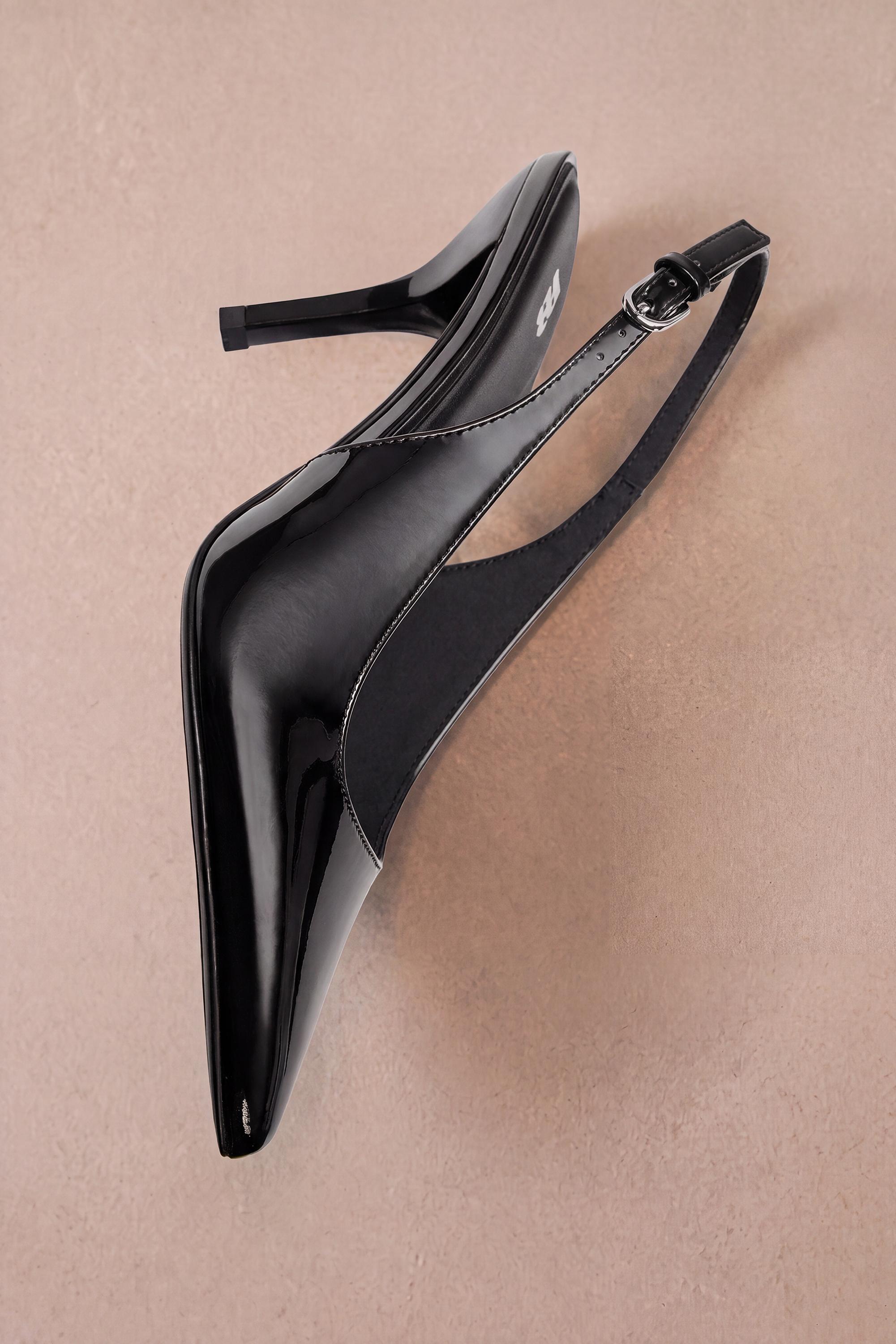 Patent high-heel shoes — Black