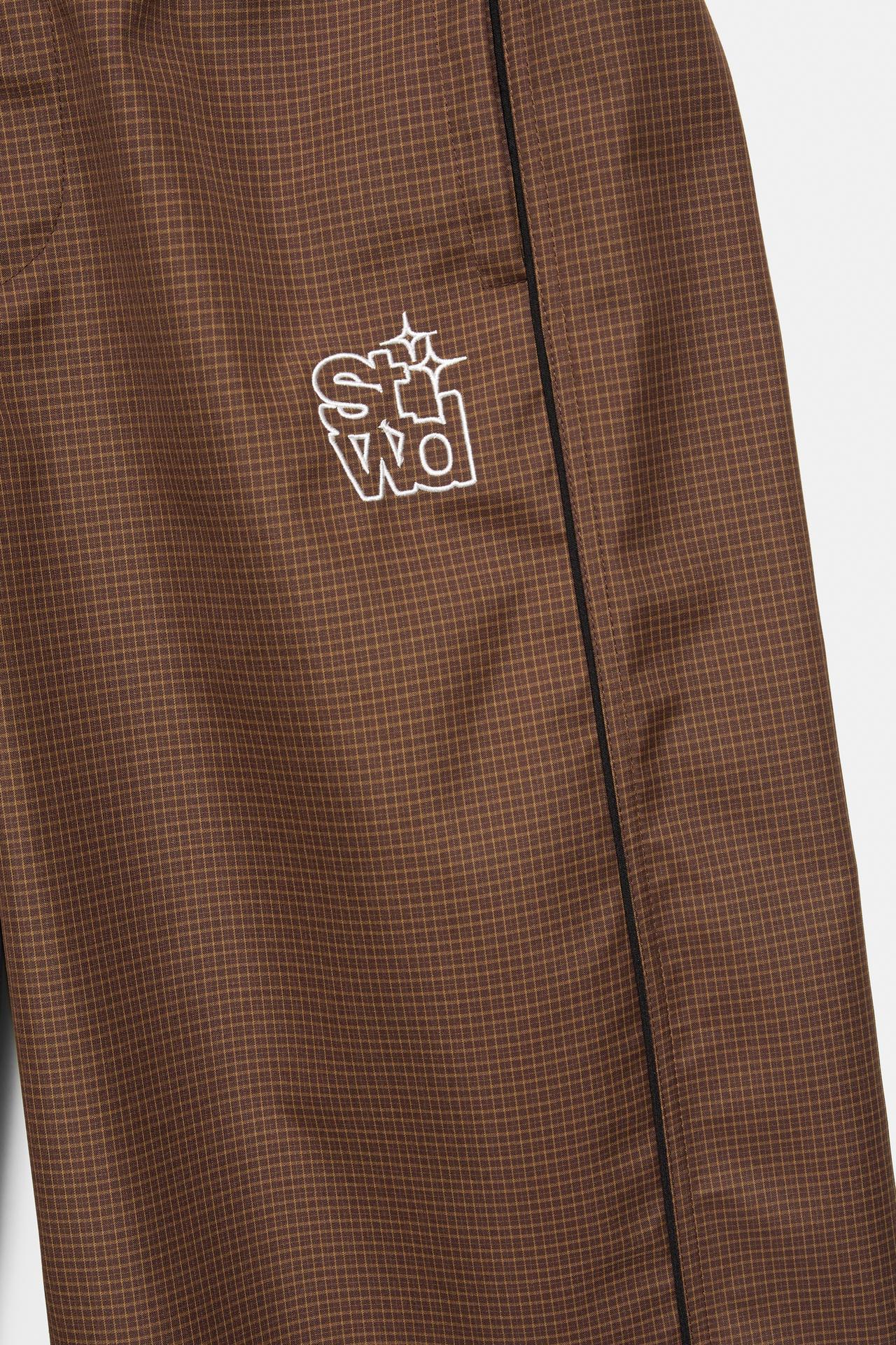 STWD checked jogger trousers — Brown