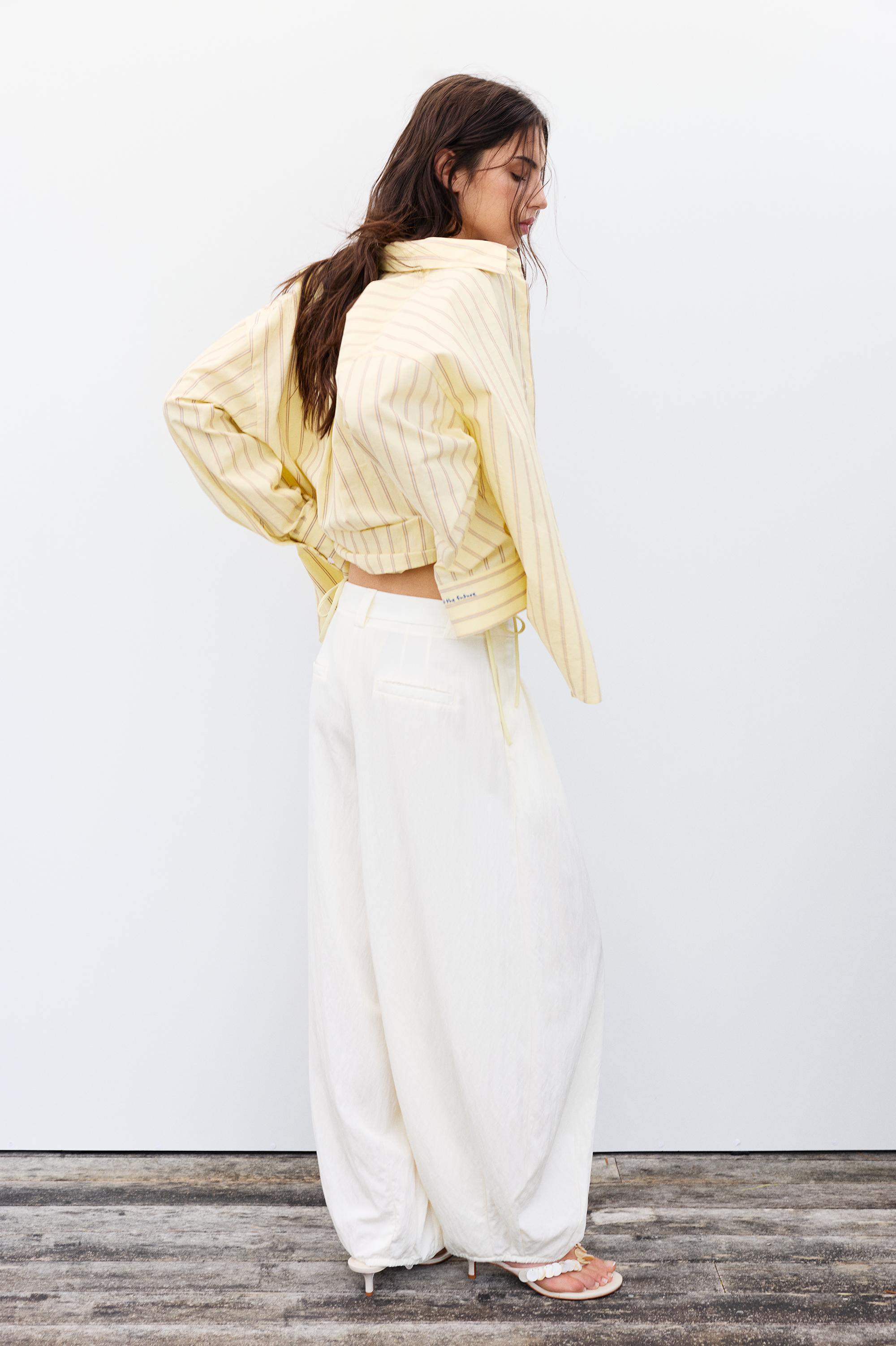 Pensi detaylı şalvar pantolon - Görsel 11