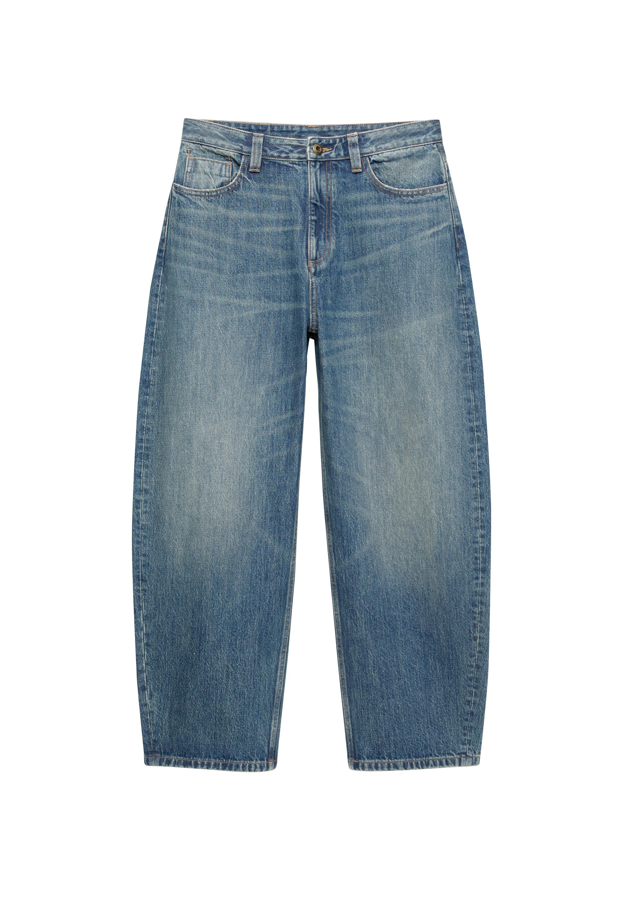 Balloon-fit baggy jeans — Medium blue
