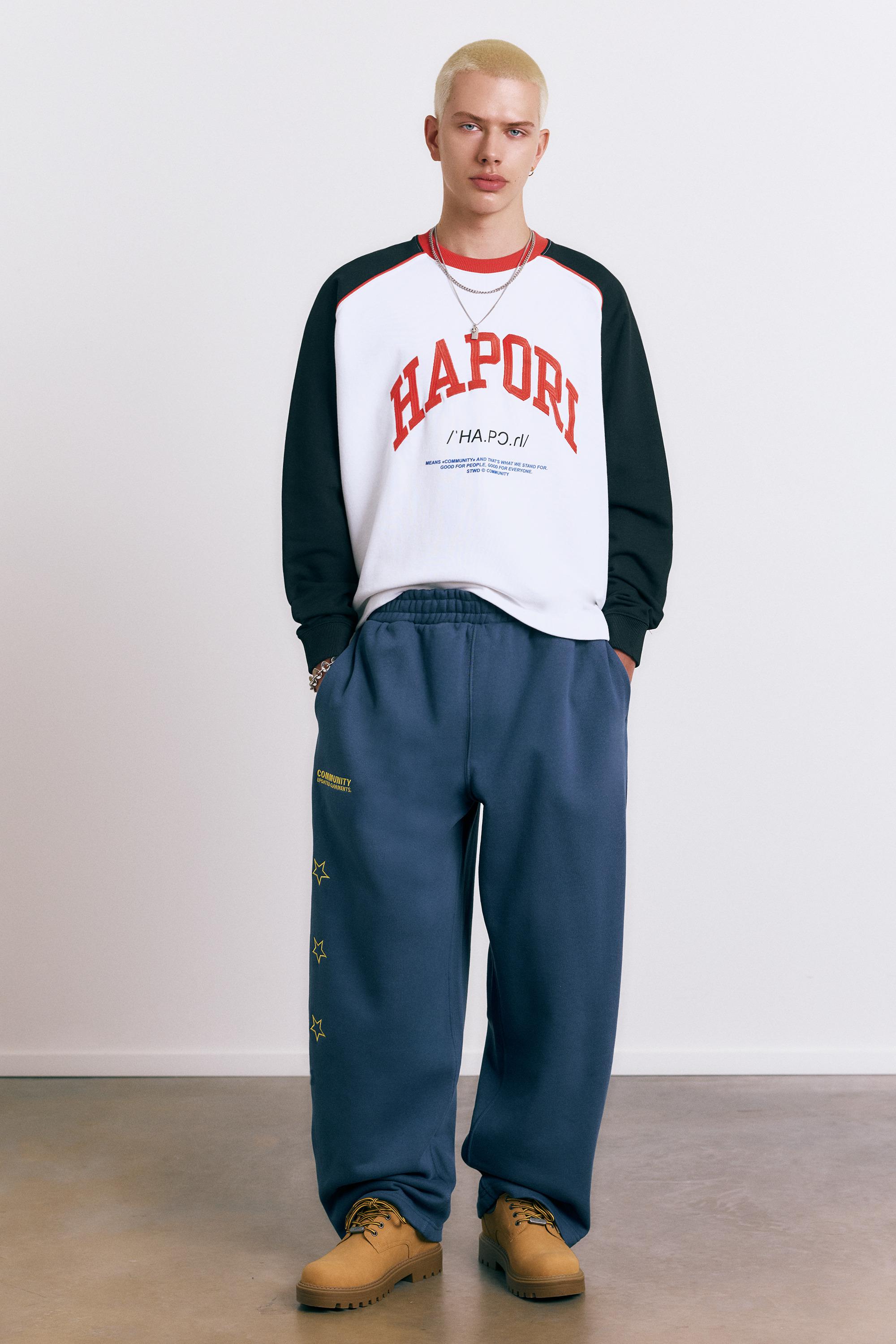 Varsity round neck sweatshirt — White